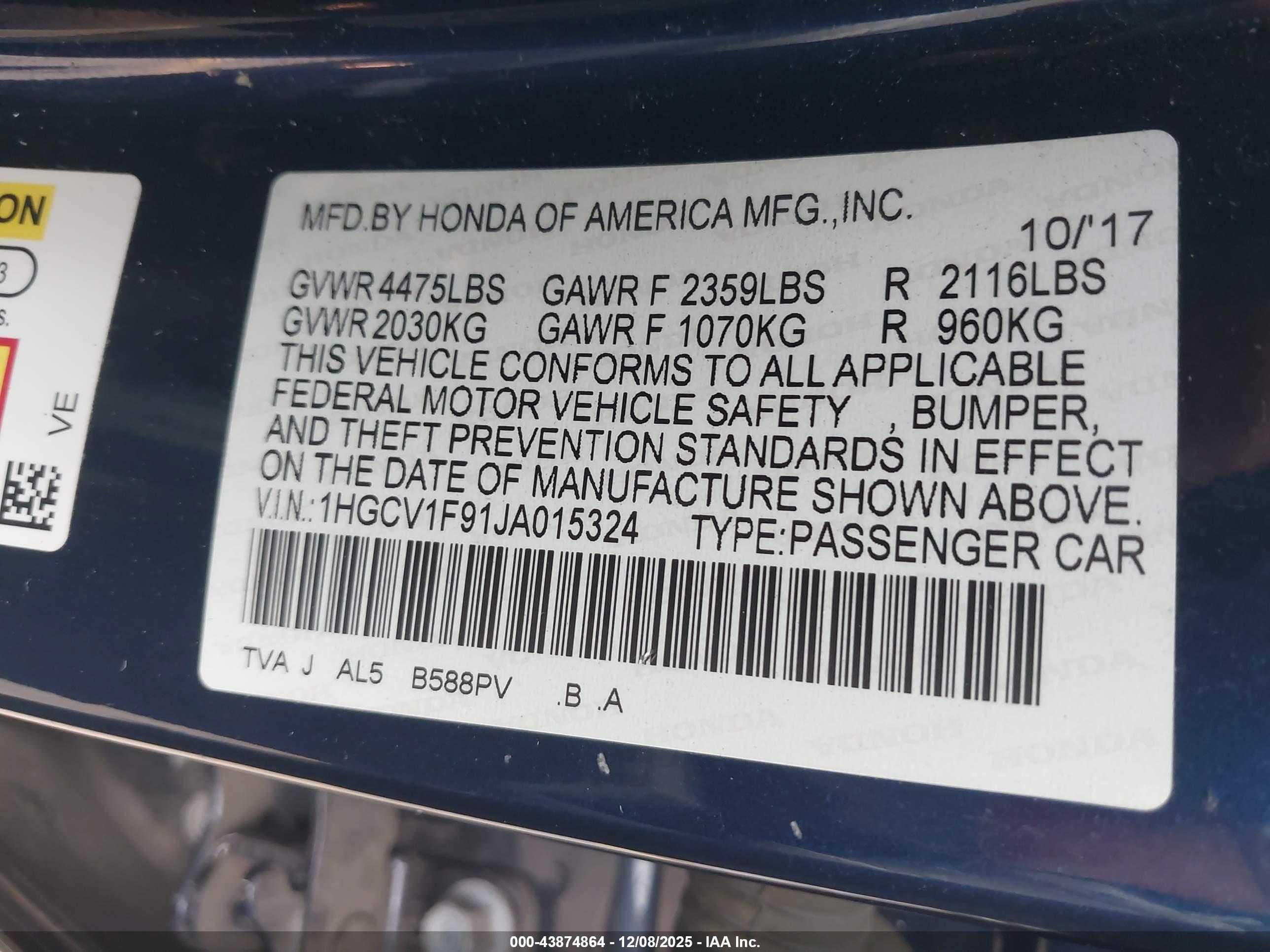 HONDA ACCORD image 9