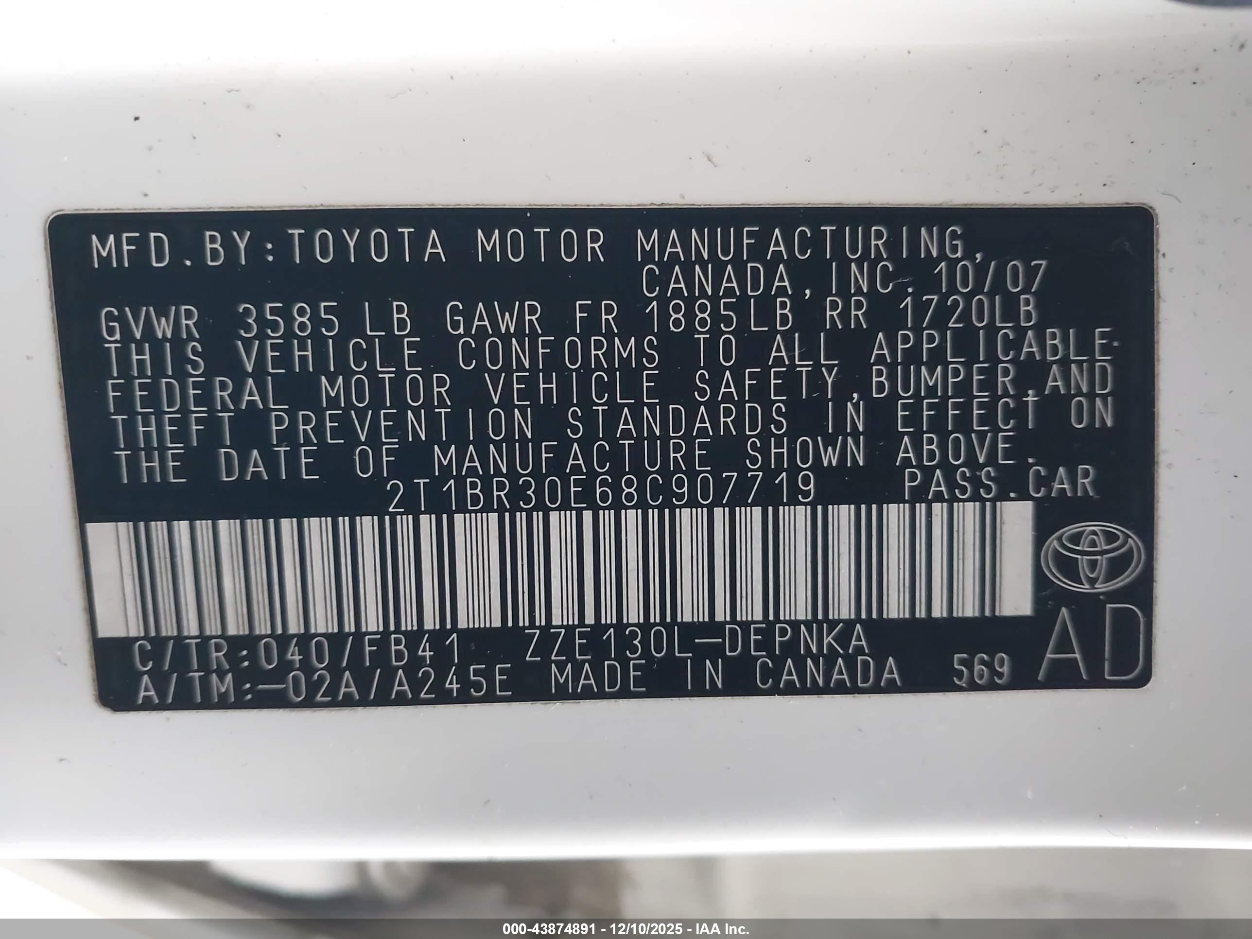 TOYOTA COROLLA image 9