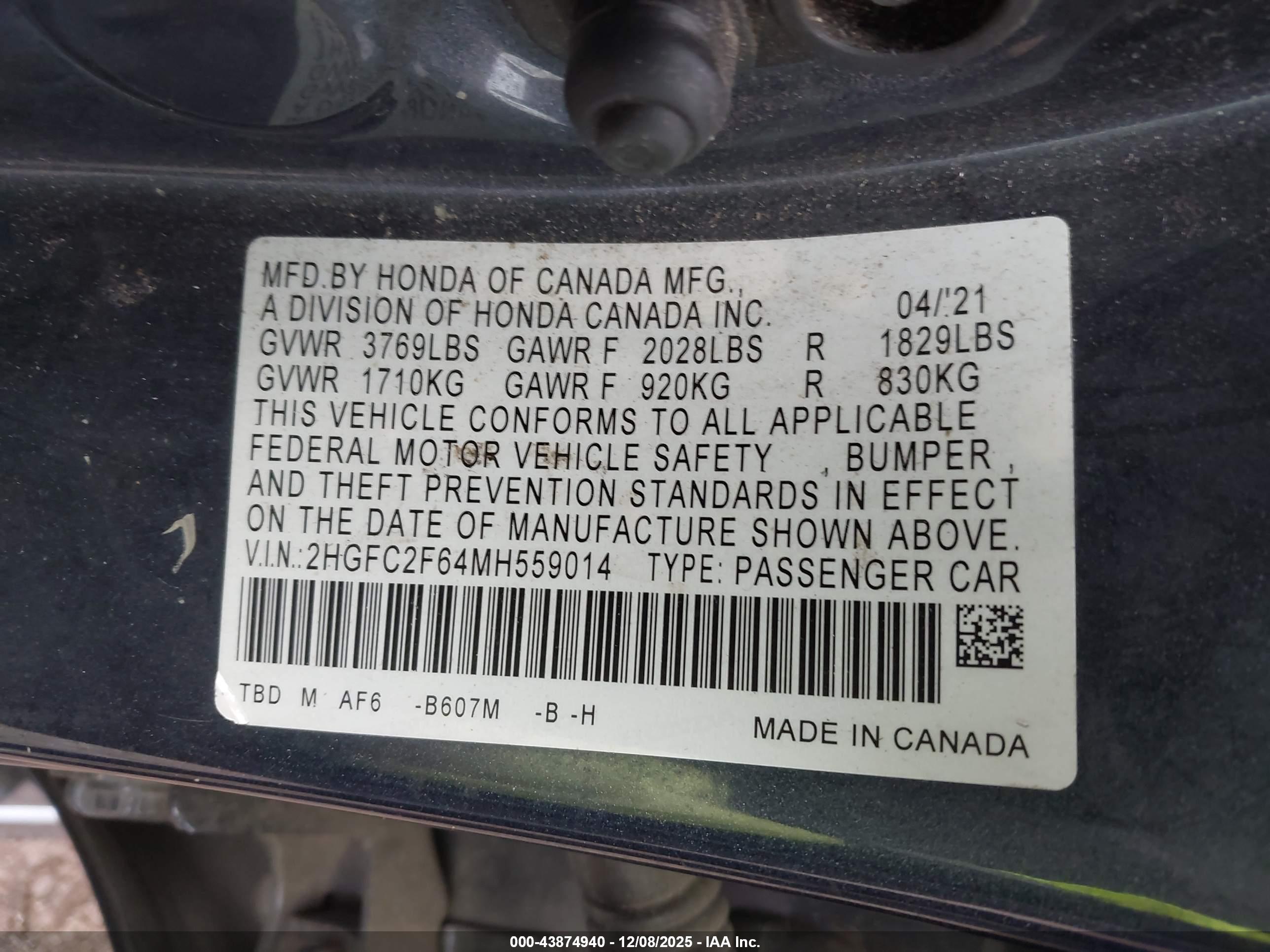 HONDA CIVIC image 9