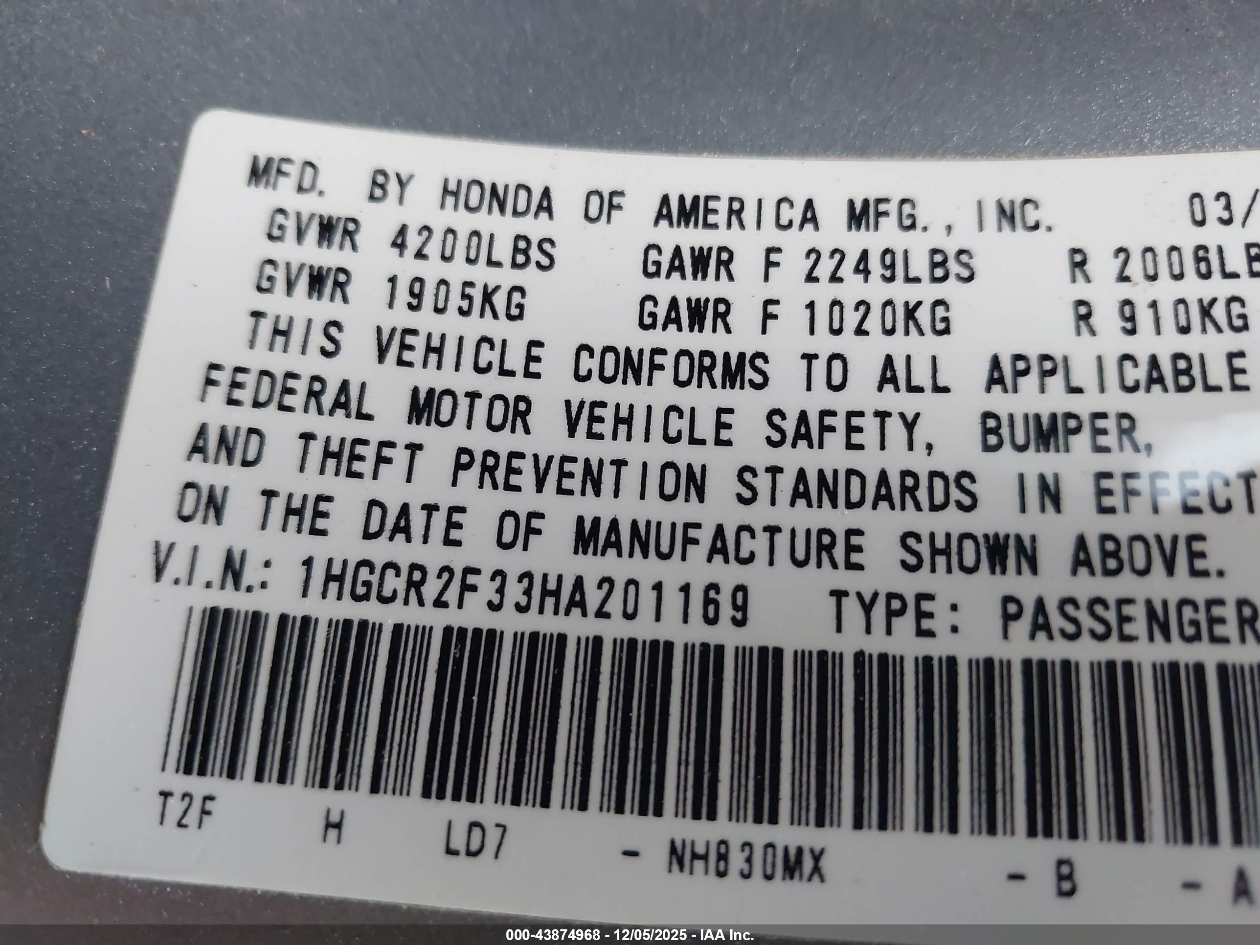 HONDA ACCORD image 9