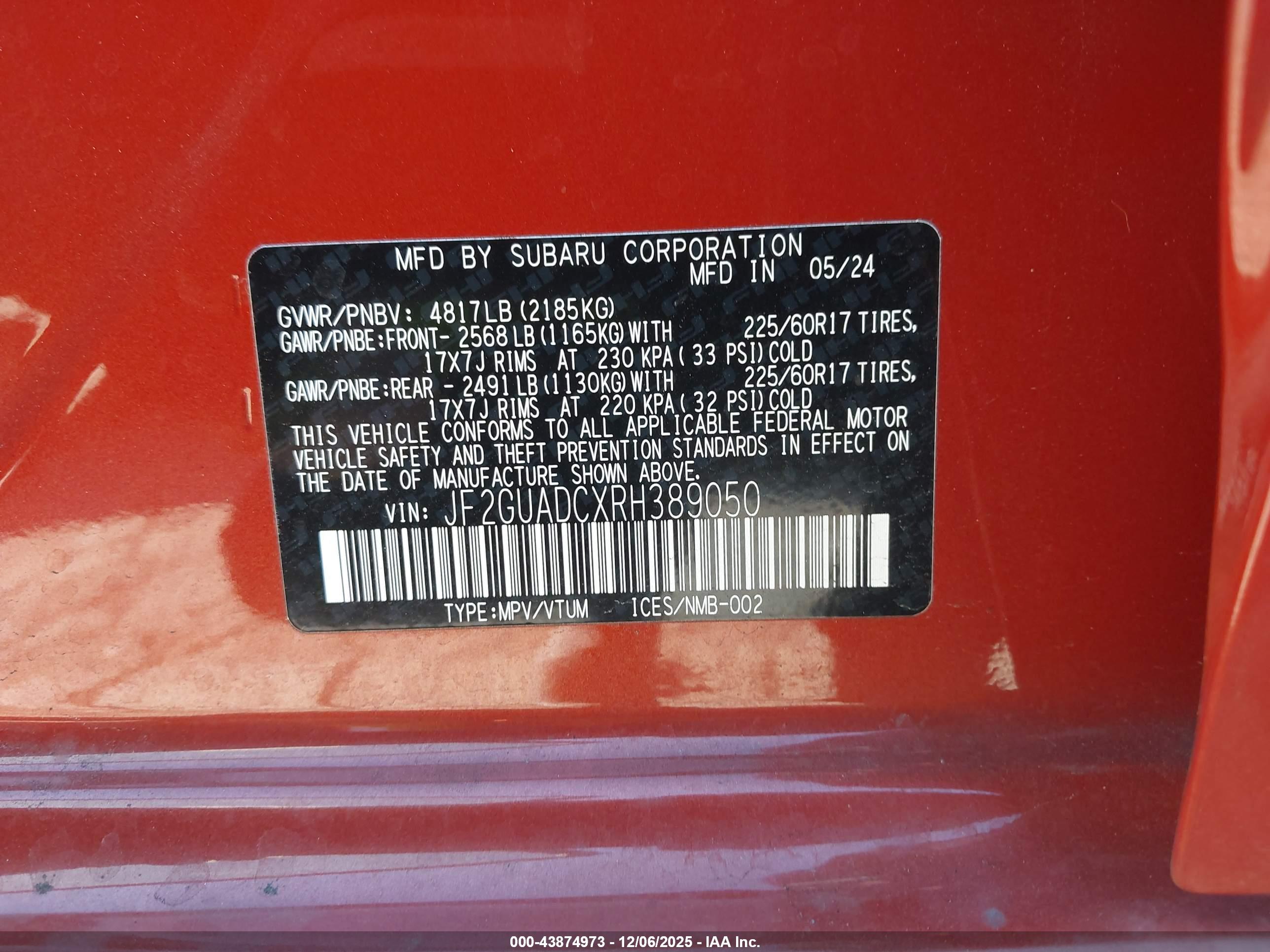 SUBARU CROSSTREK image 9