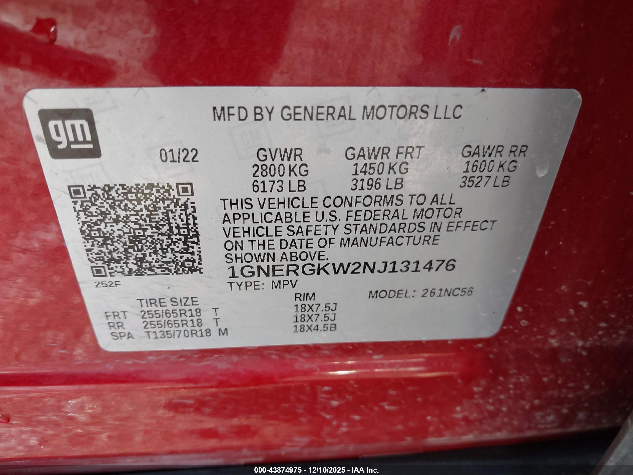 CHEVROLET TRAVERSE image 9