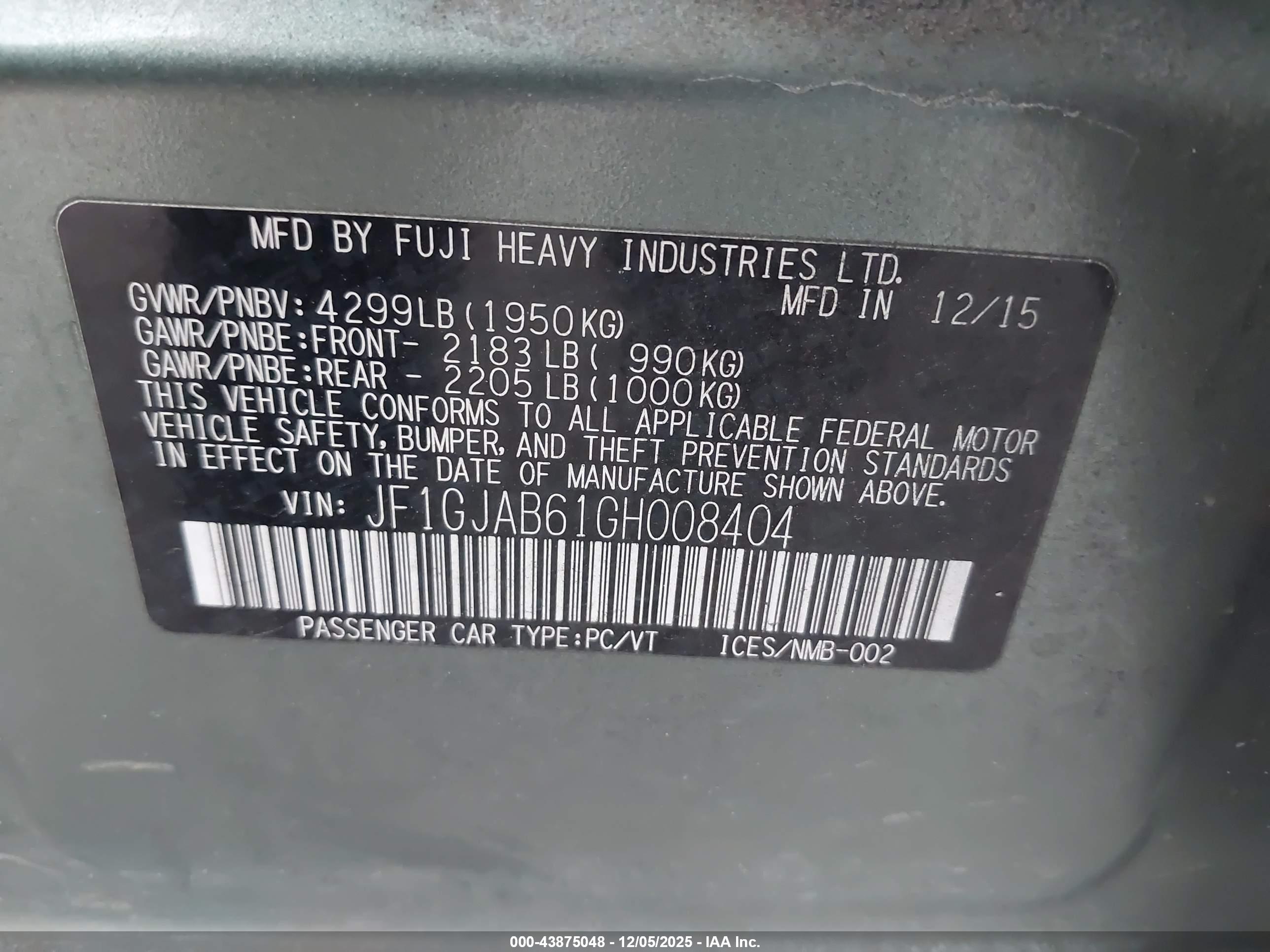 SUBARU IMPREZA image 9