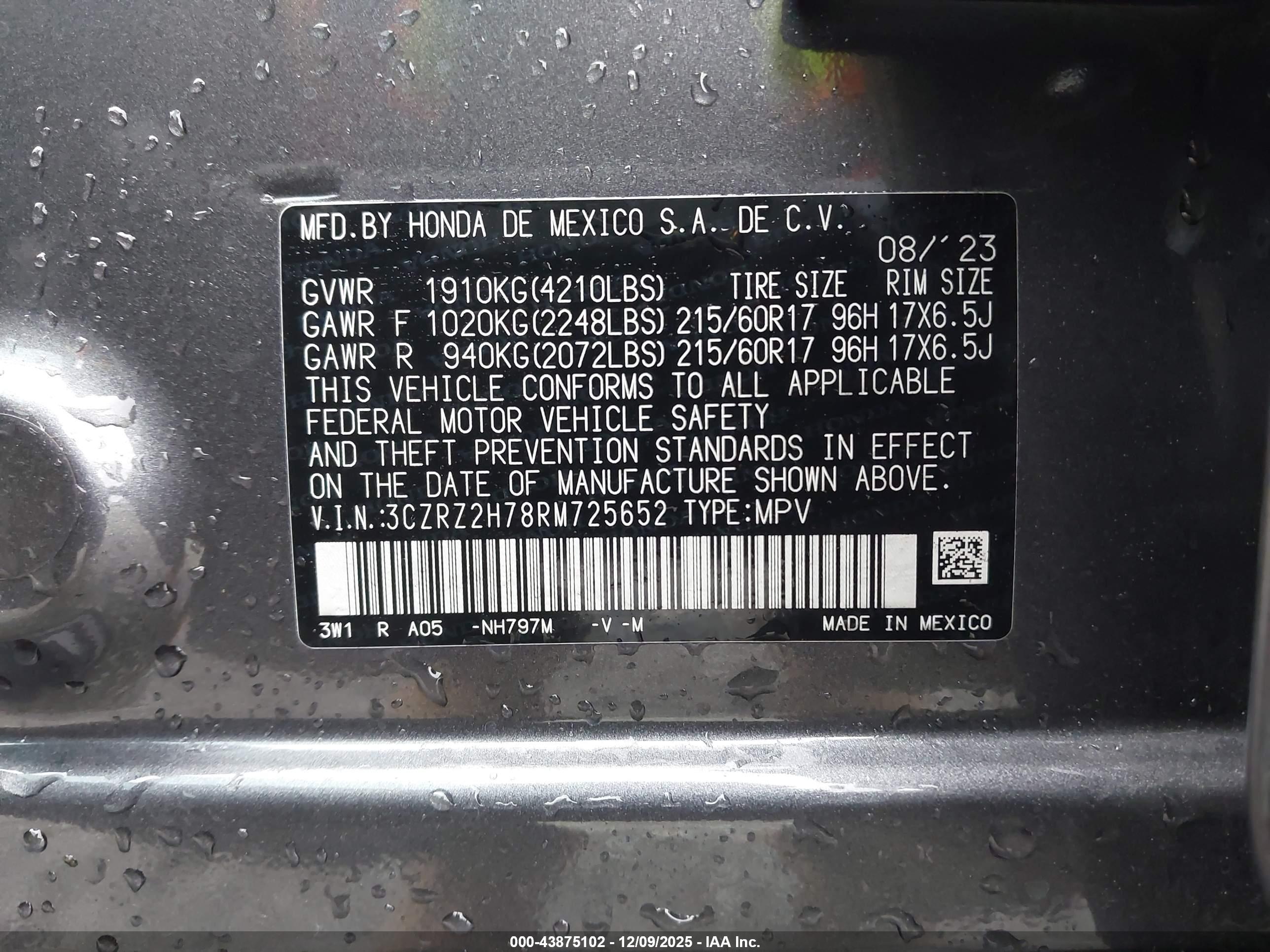 HONDA HR-V image 9