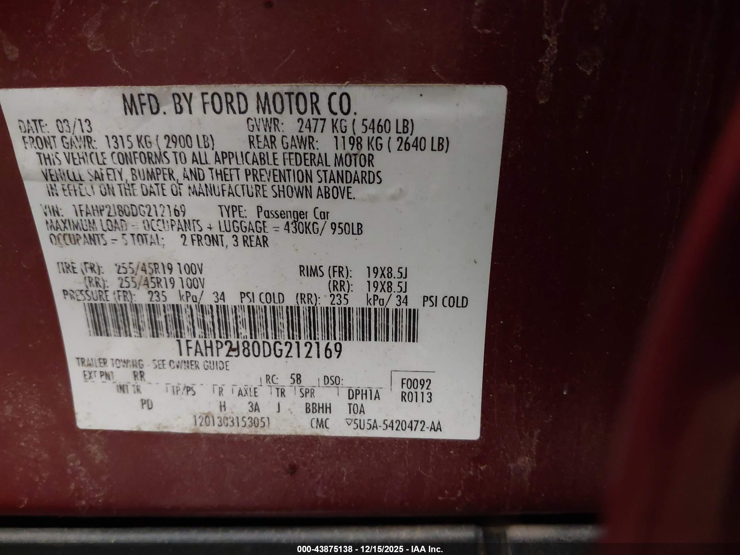 FORD TAURUS image 9