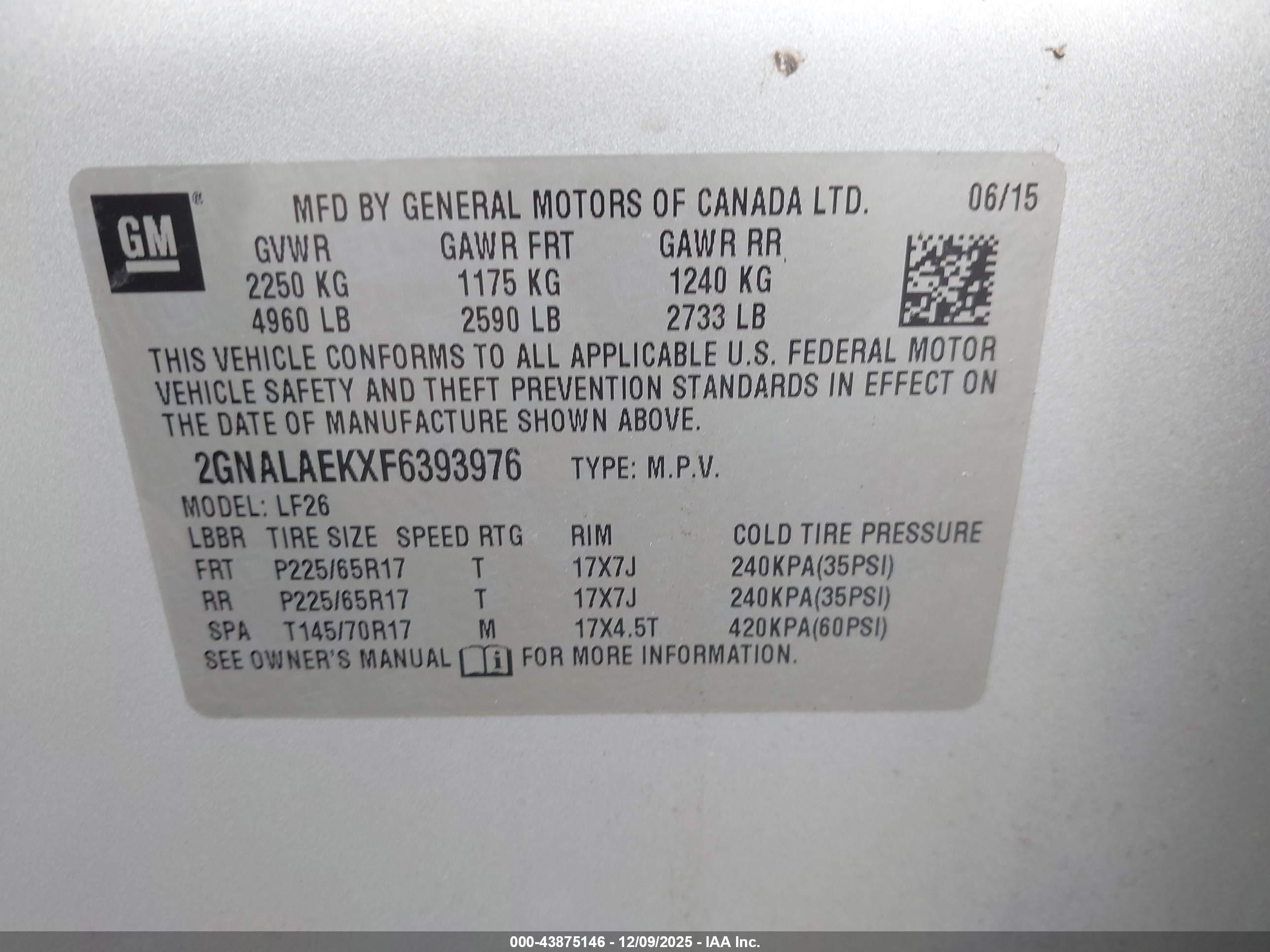 CHEVROLET EQUINOX image 9