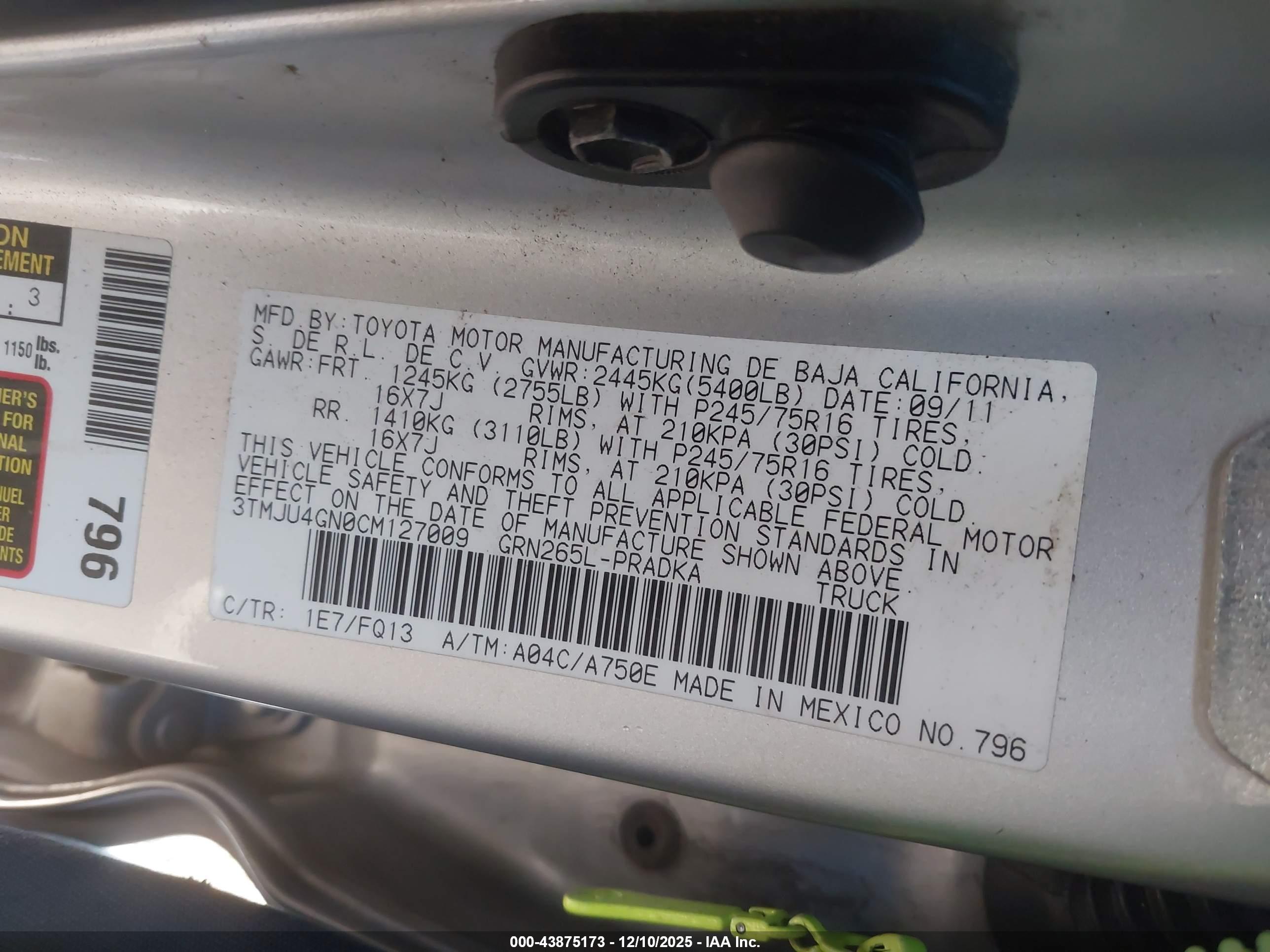 TOYOTA TACOMA image 9