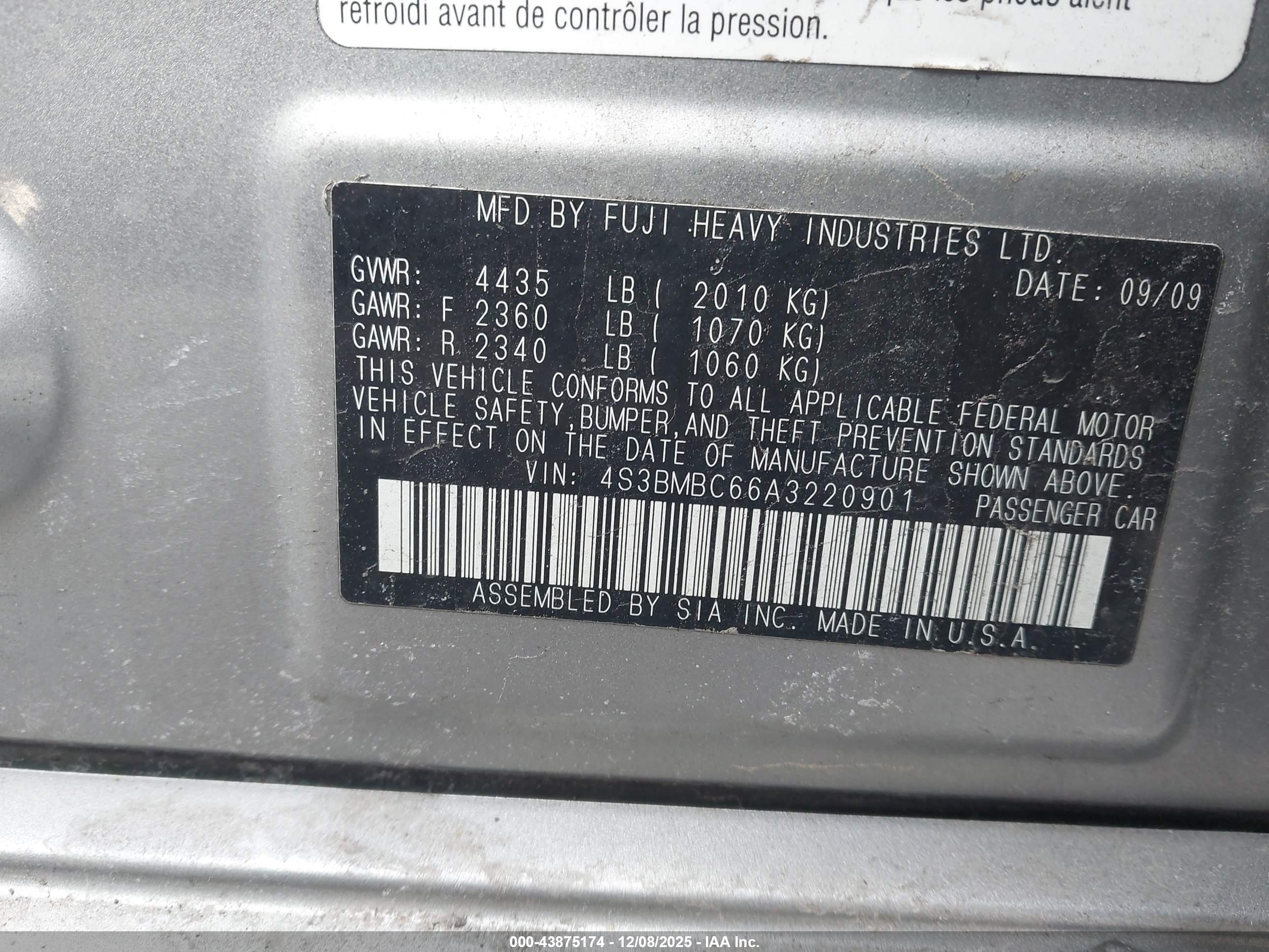 SUBARU LEGACY image 9