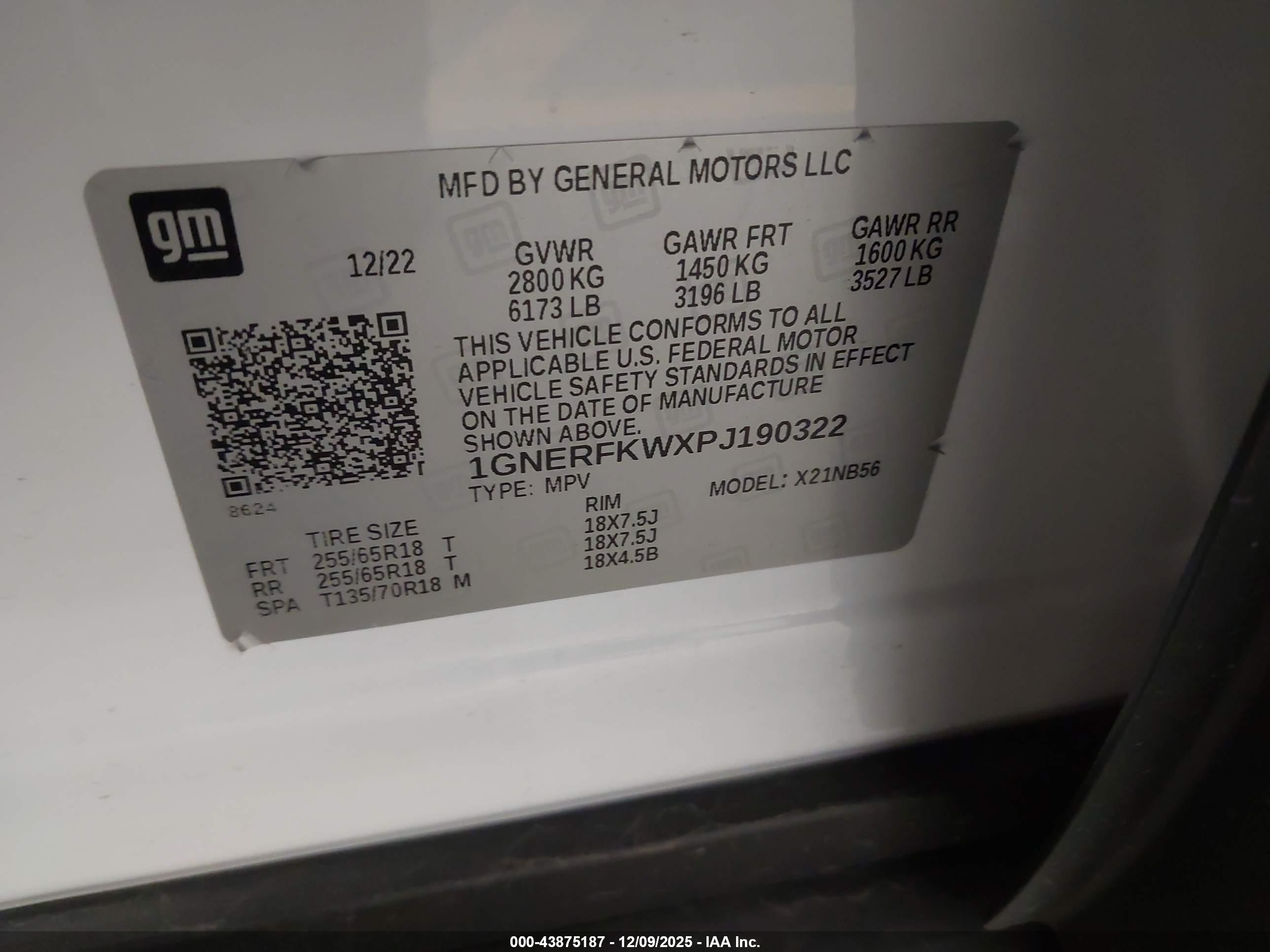 CHEVROLET TRAVERSE image 9