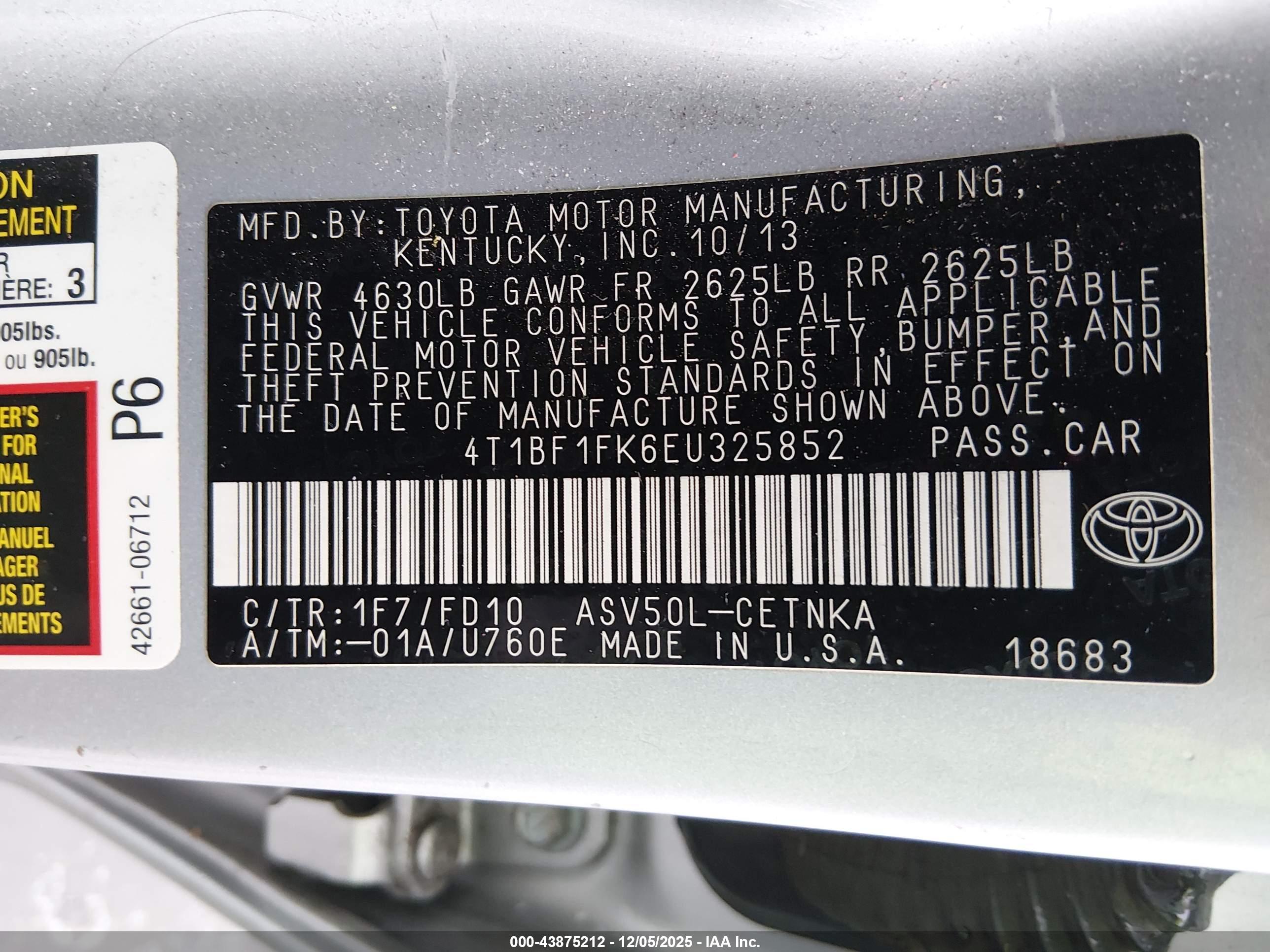 TOYOTA CAMRY image 9