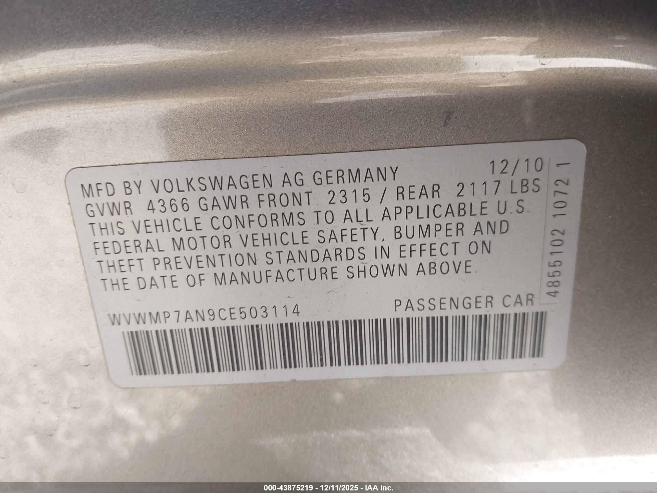 VOLKSWAGEN CC image 9