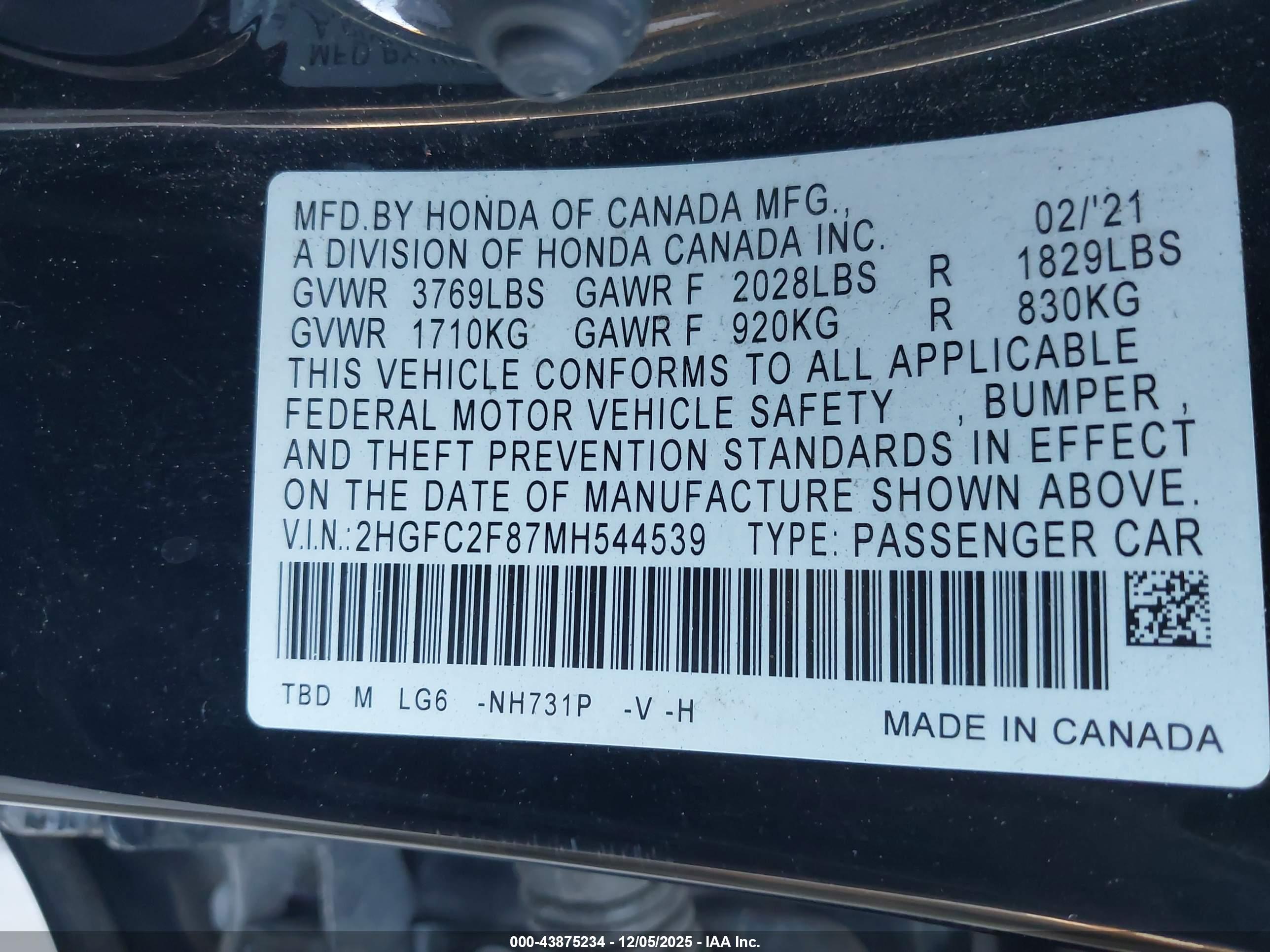 HONDA CIVIC image 9