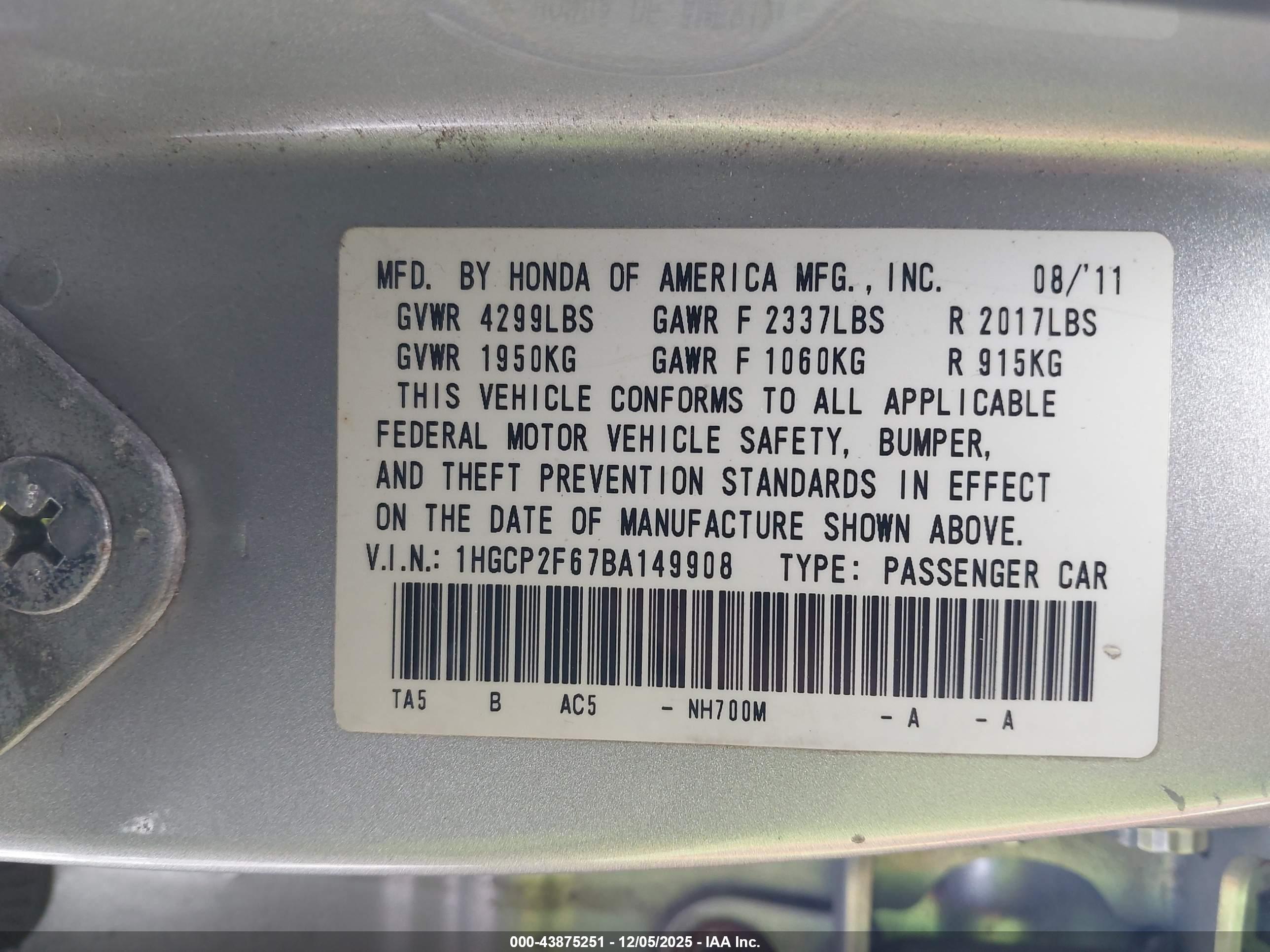 HONDA ACCORD image 9