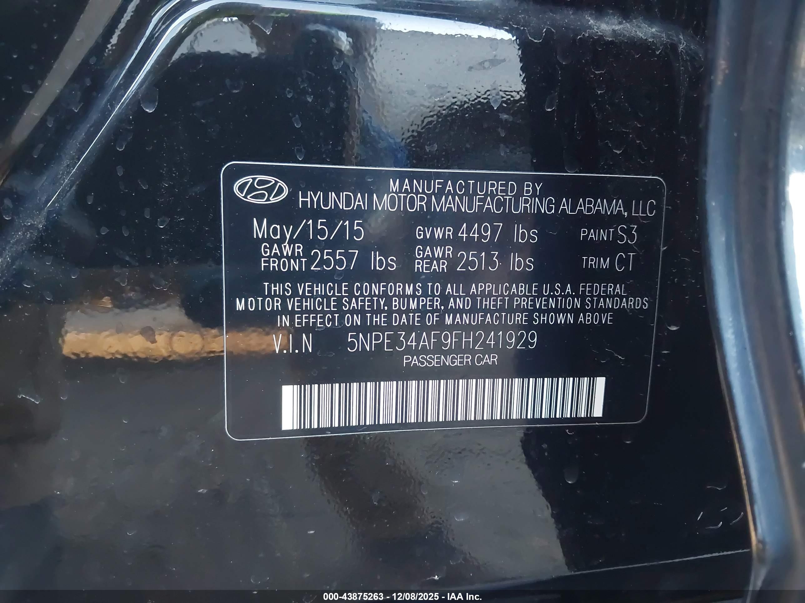 HYUNDAI SONATA image 9
