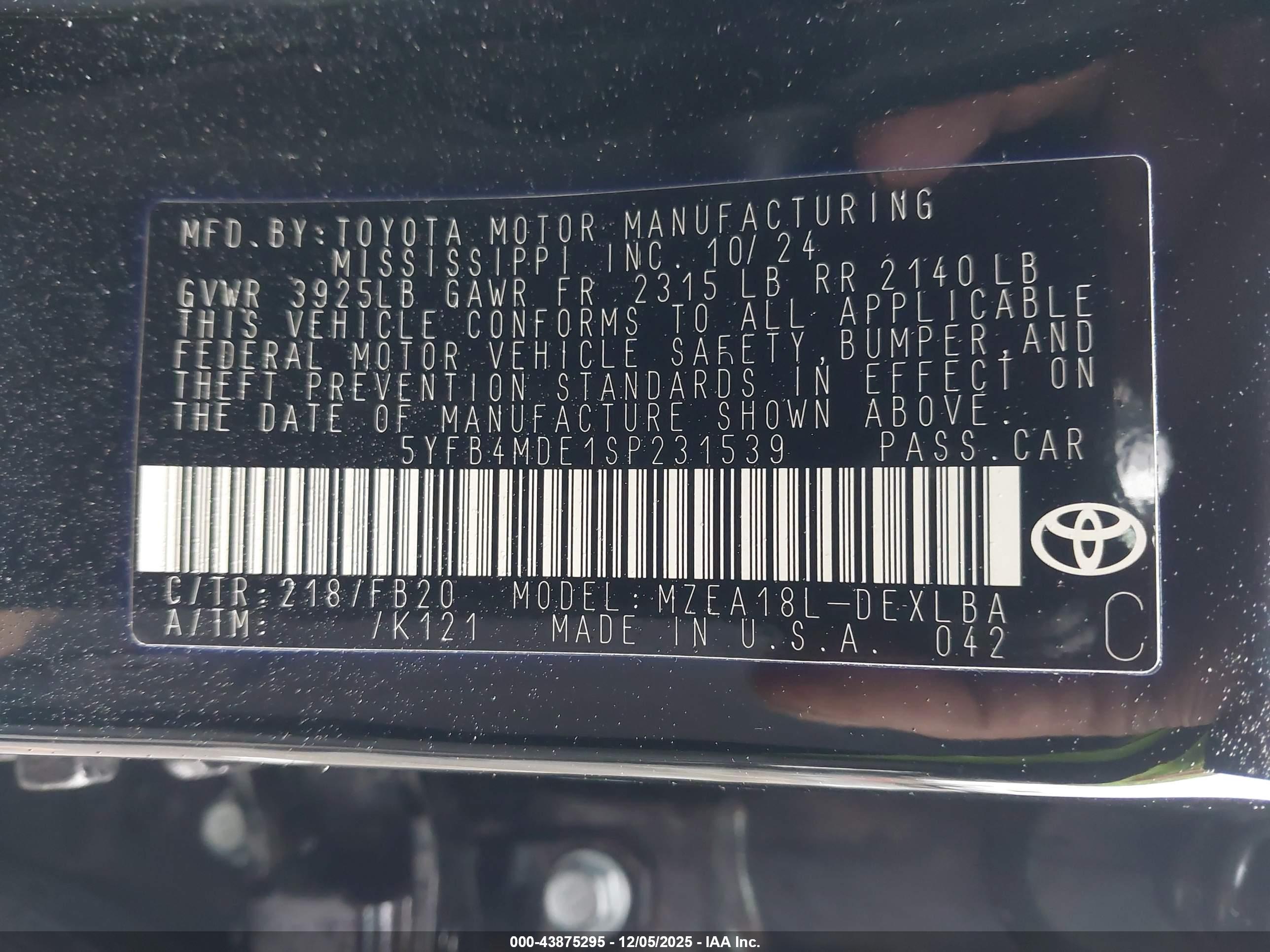 TOYOTA COROLLA image 9