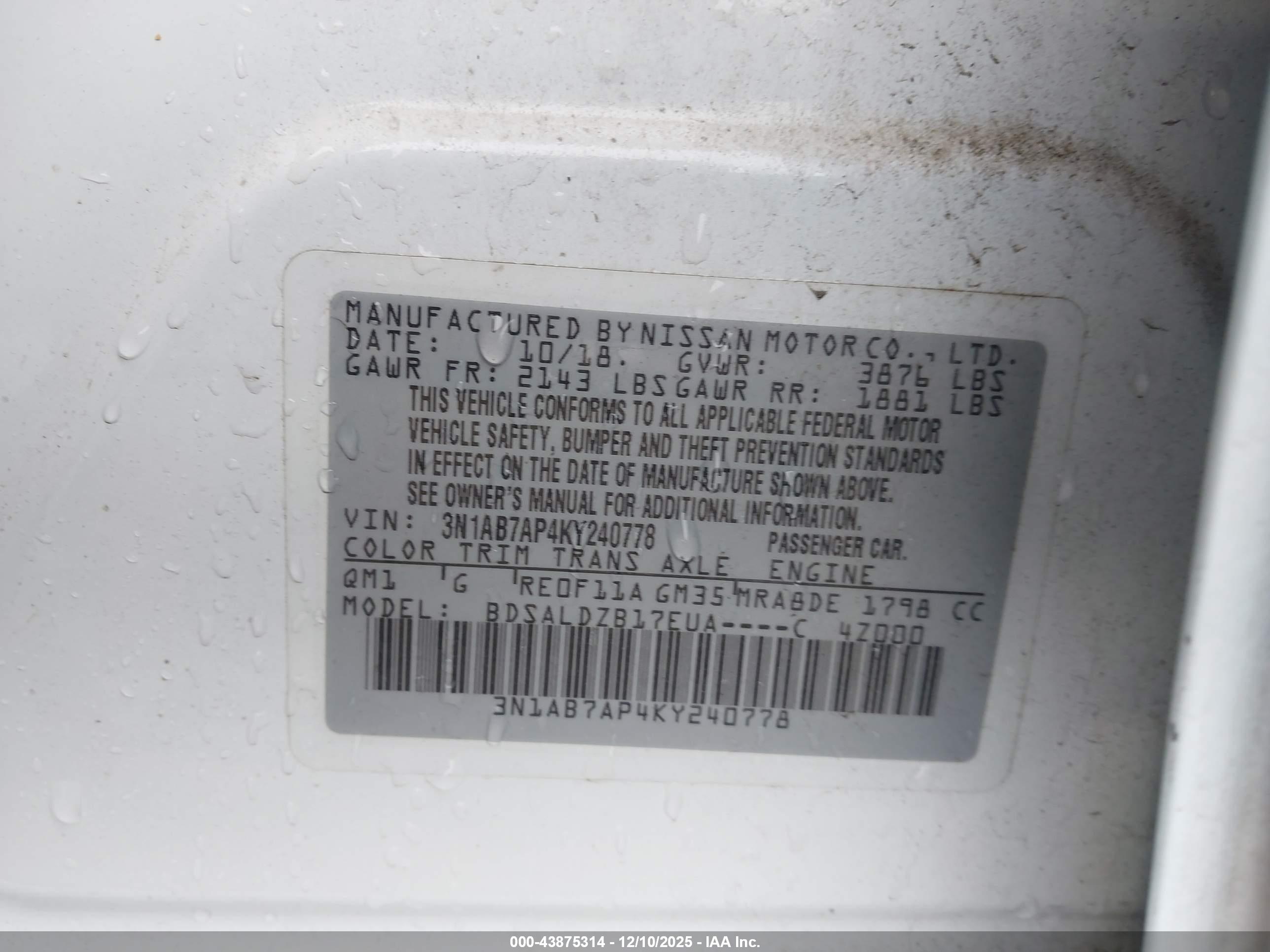 NISSAN SENTRA image 9