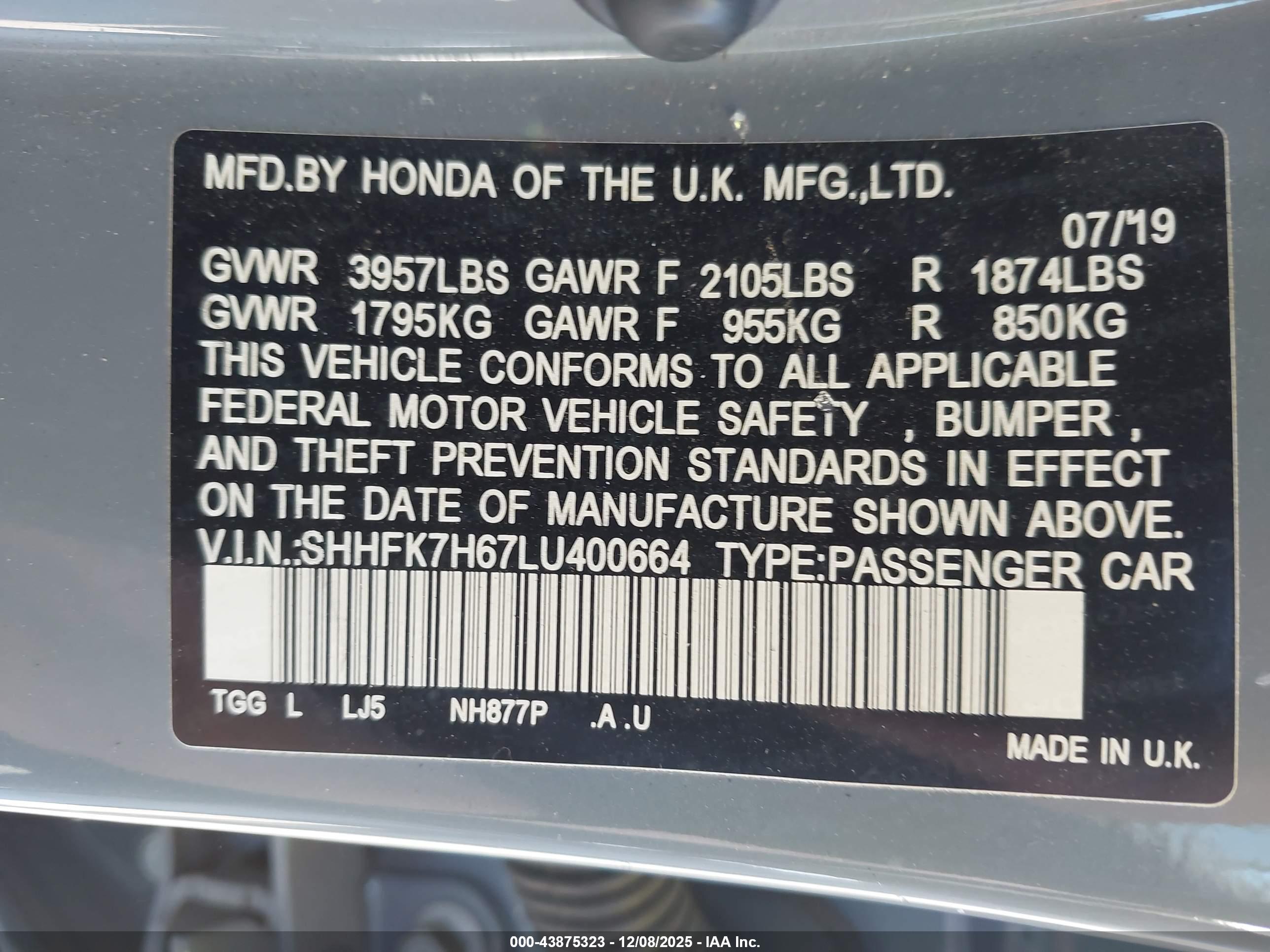 HONDA CIVIC image 9
