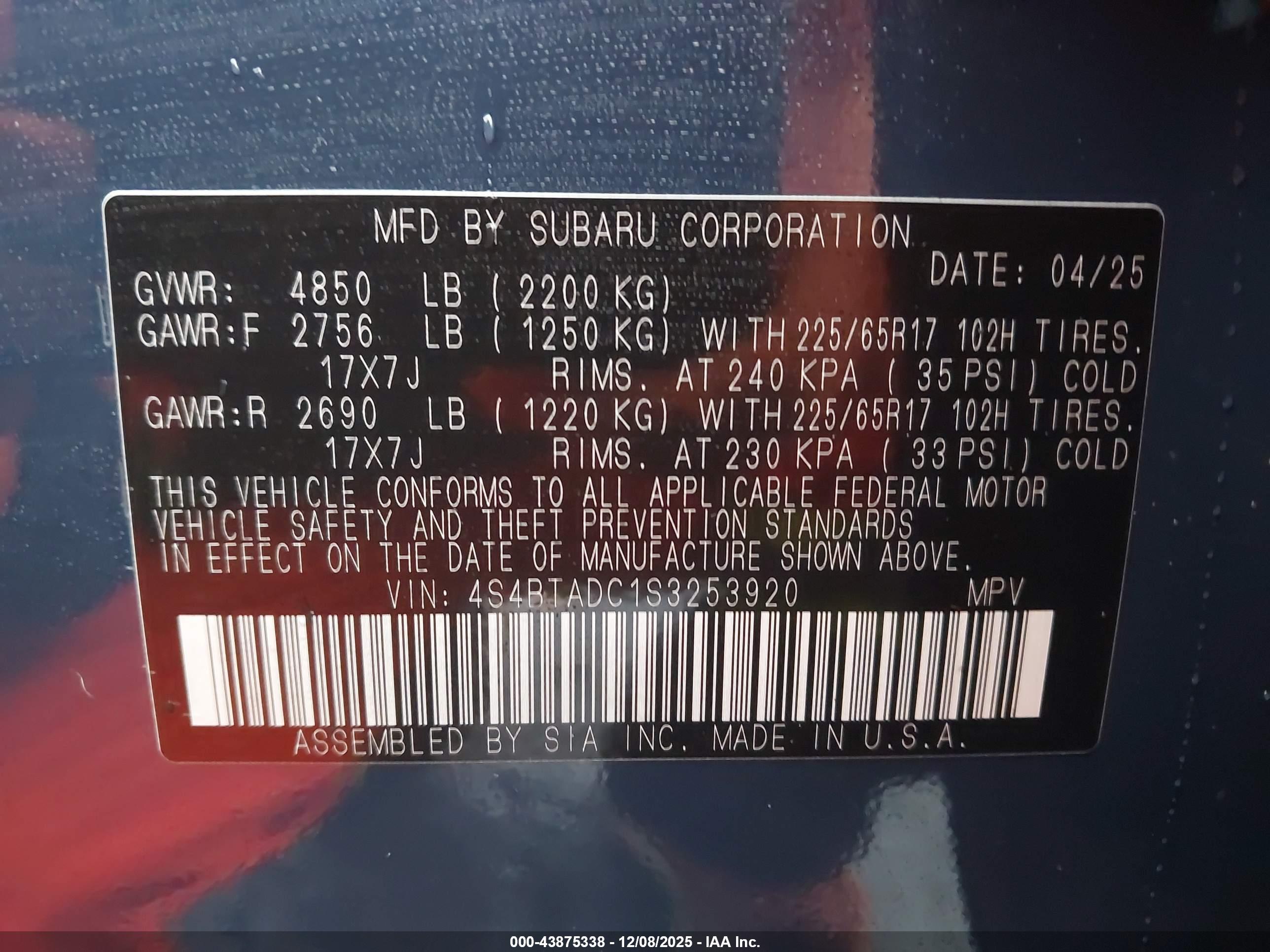SUBARU OUTBACK image 9