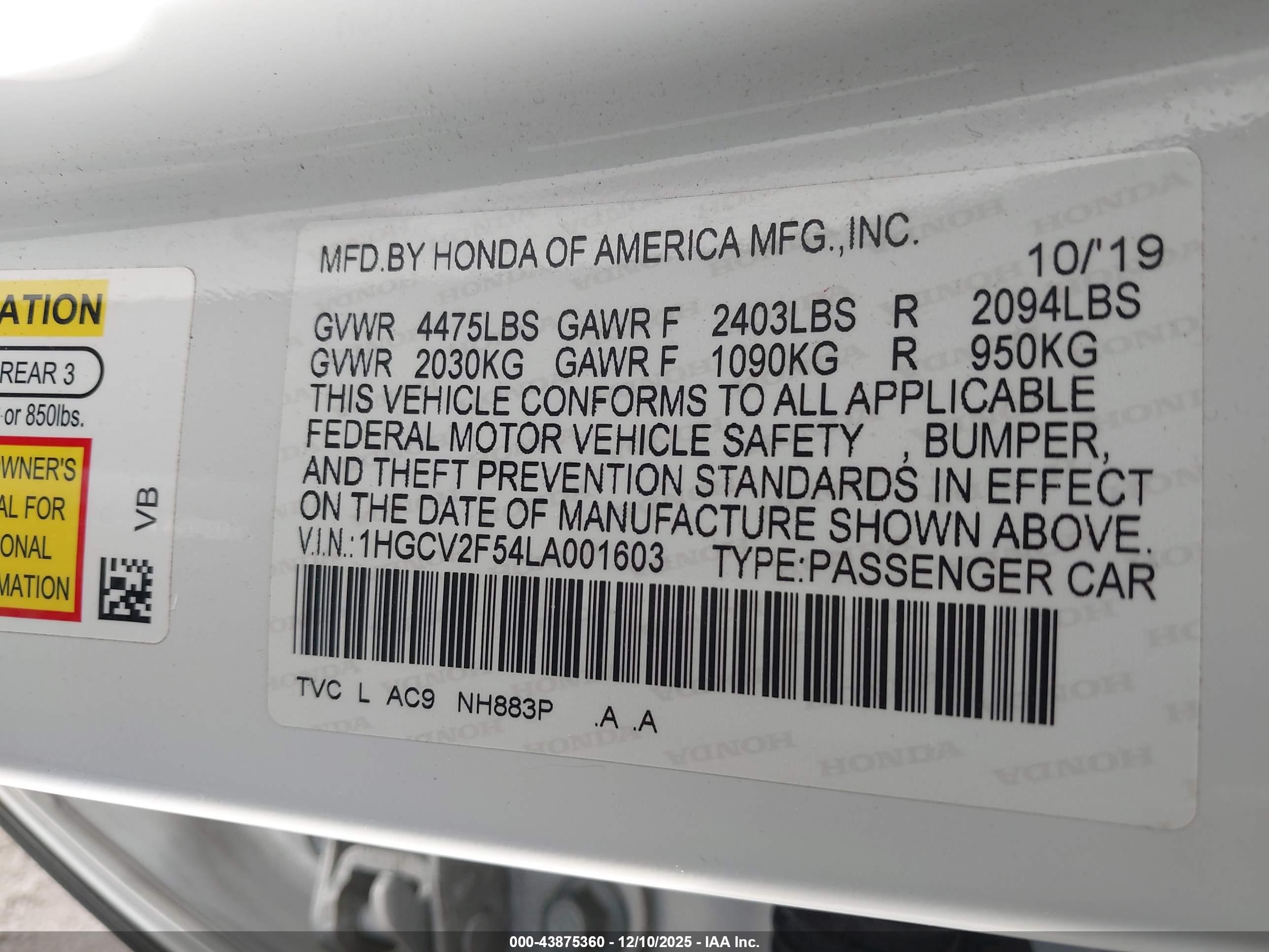 HONDA ACCORD image 9