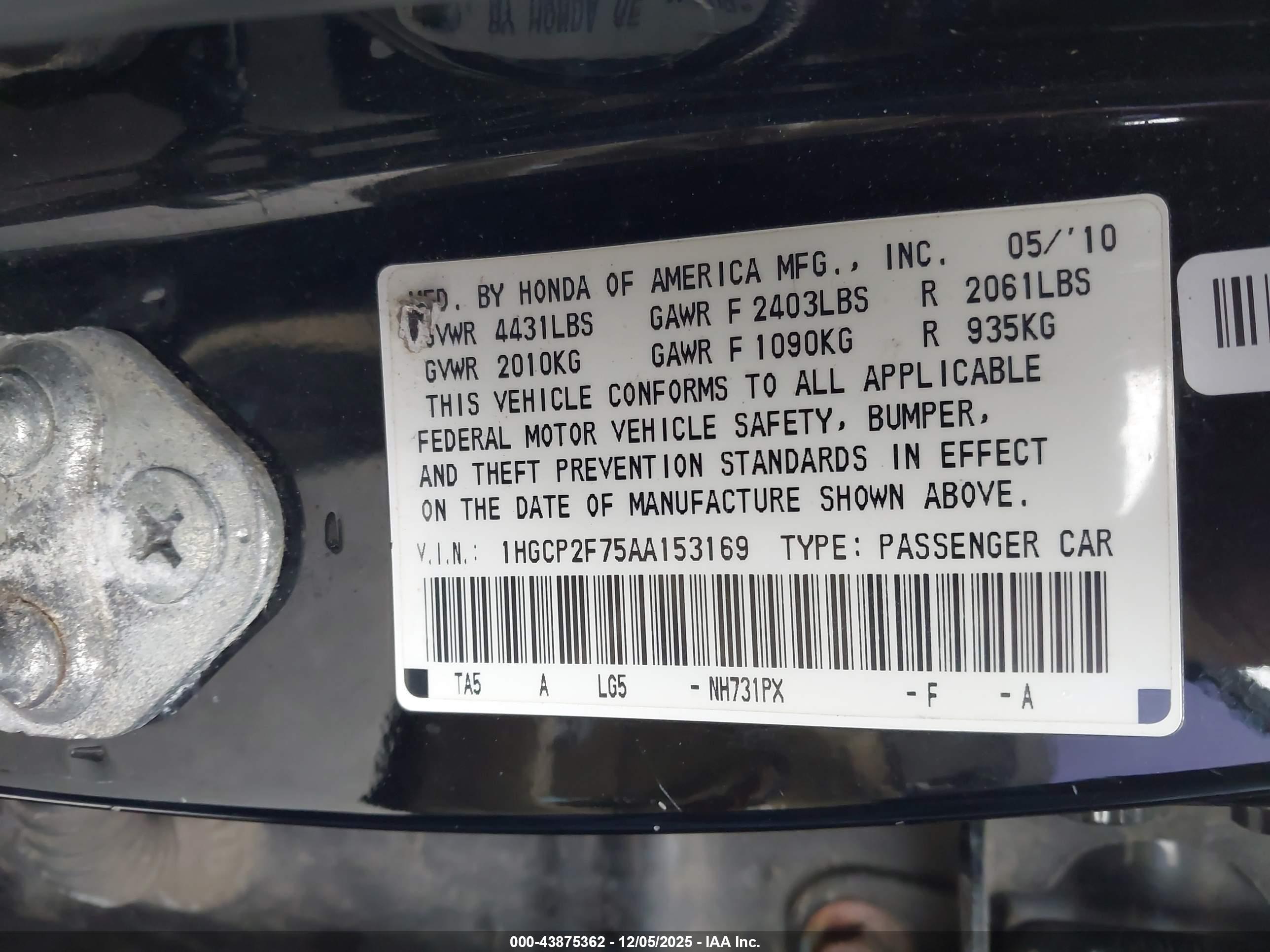 HONDA ACCORD image 9