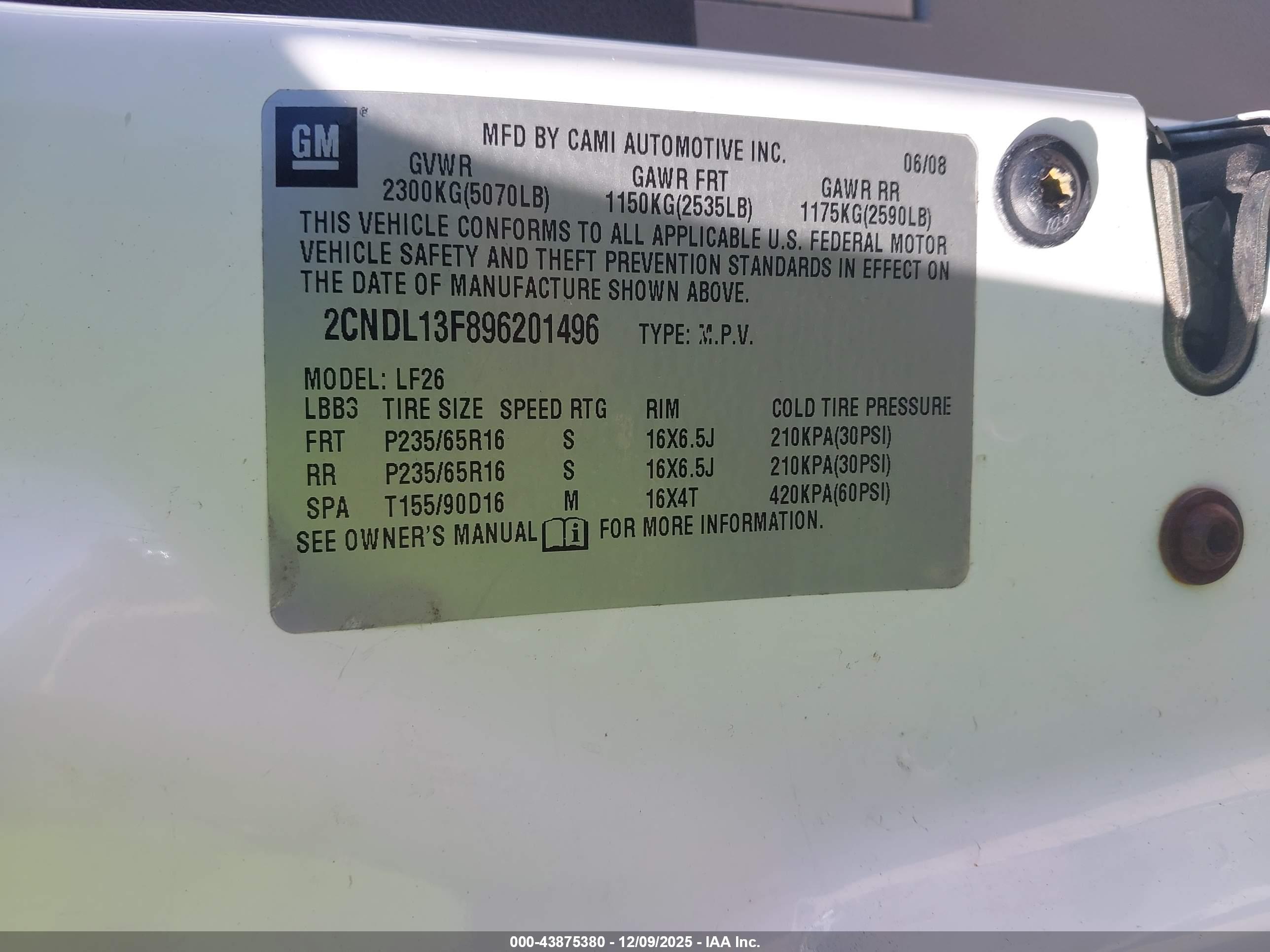 CHEVROLET EQUINOX image 9