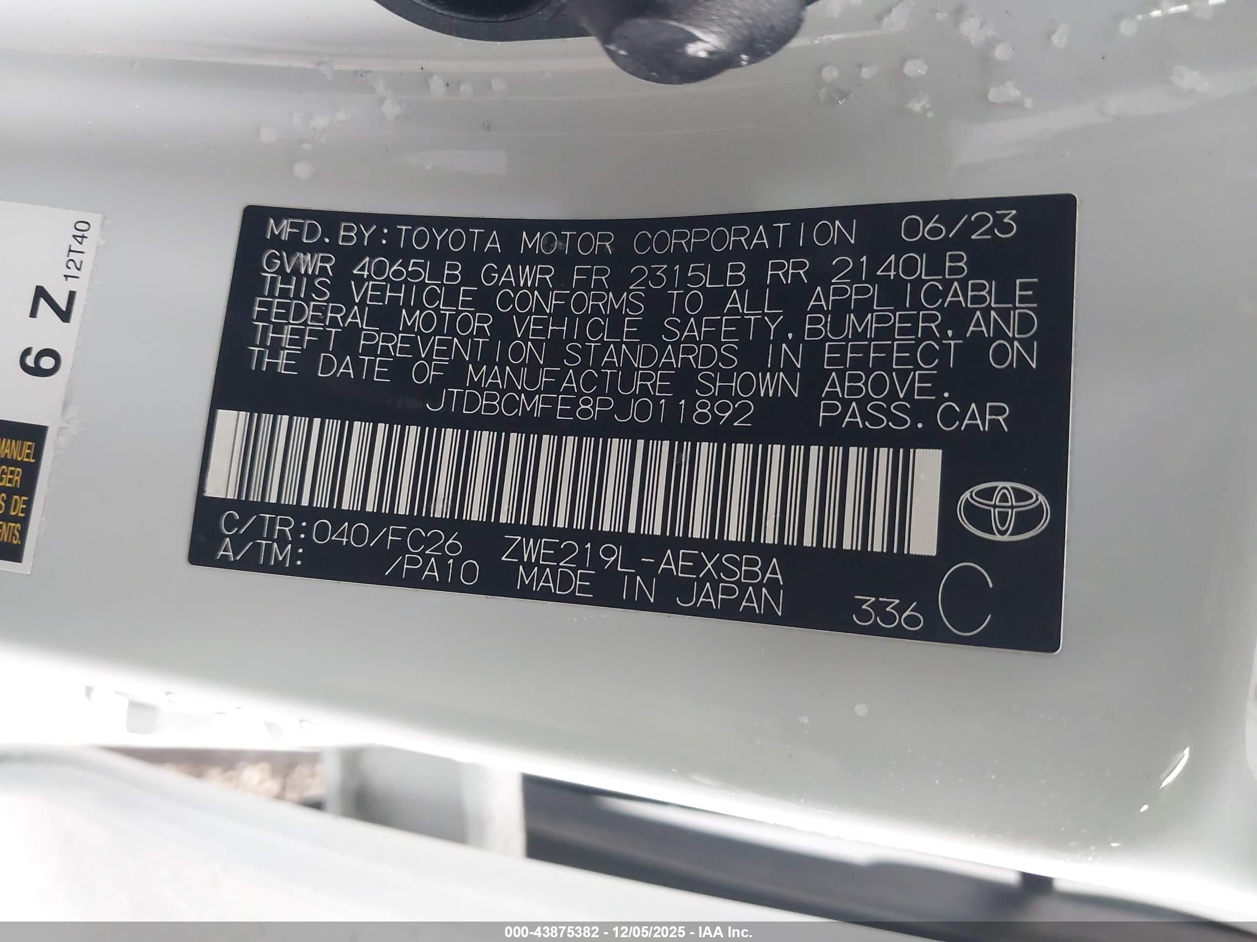 TOYOTA COROLLA image 9