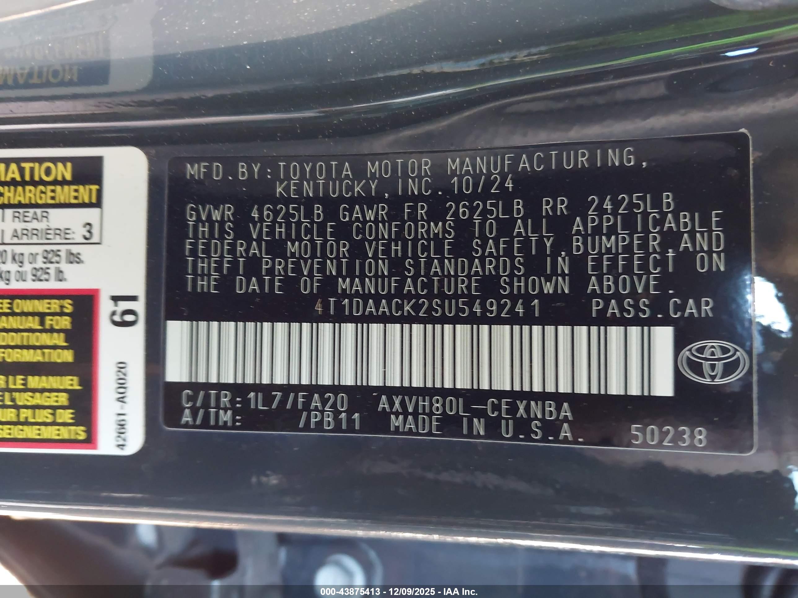TOYOTA CAMRY image 9
