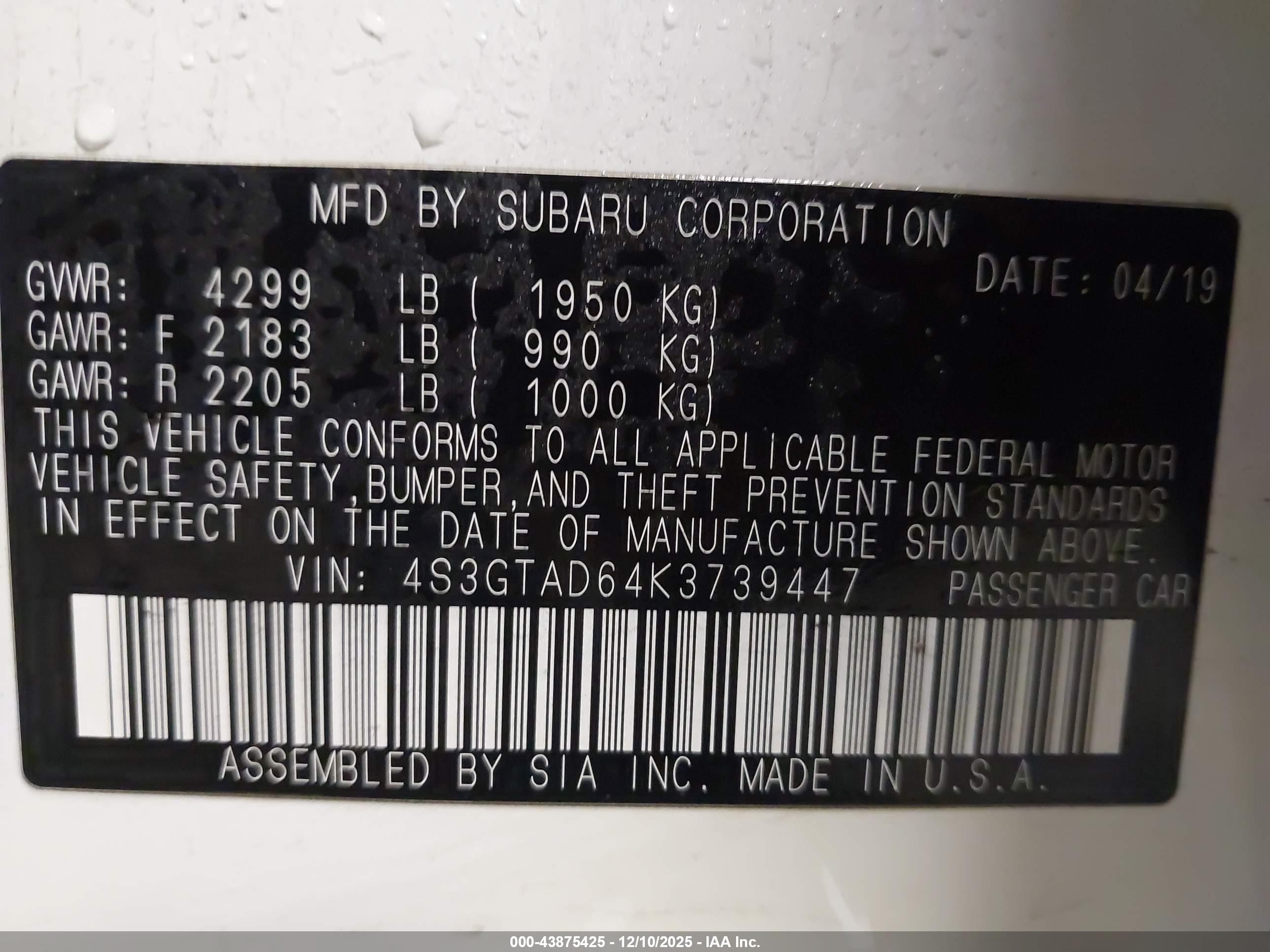 SUBARU IMPREZA image 9