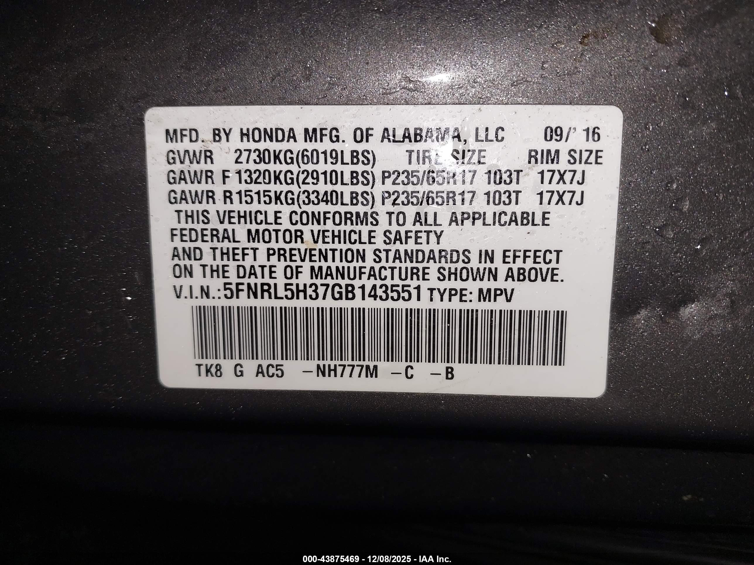 HONDA ODYSSEY image 9