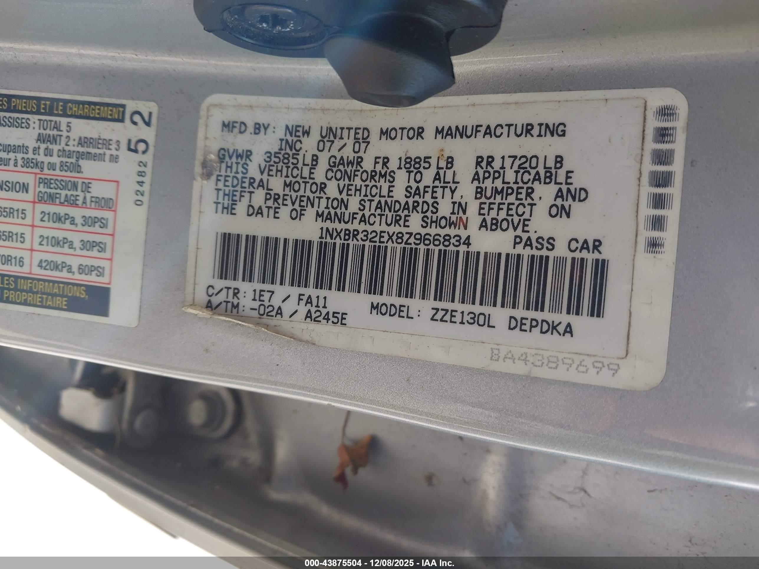 TOYOTA COROLLA image 9