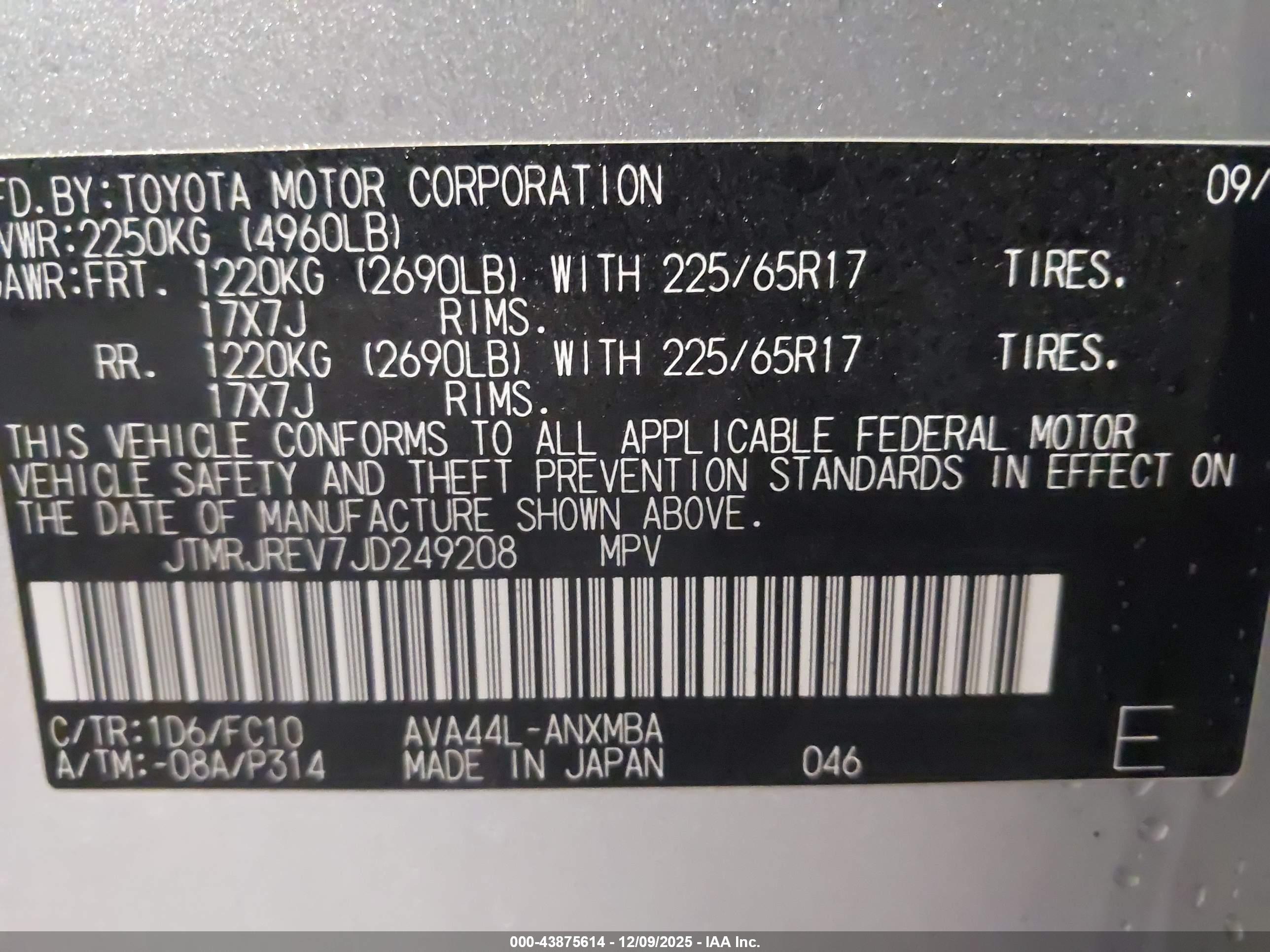 TOYOTA RAV4 image 9