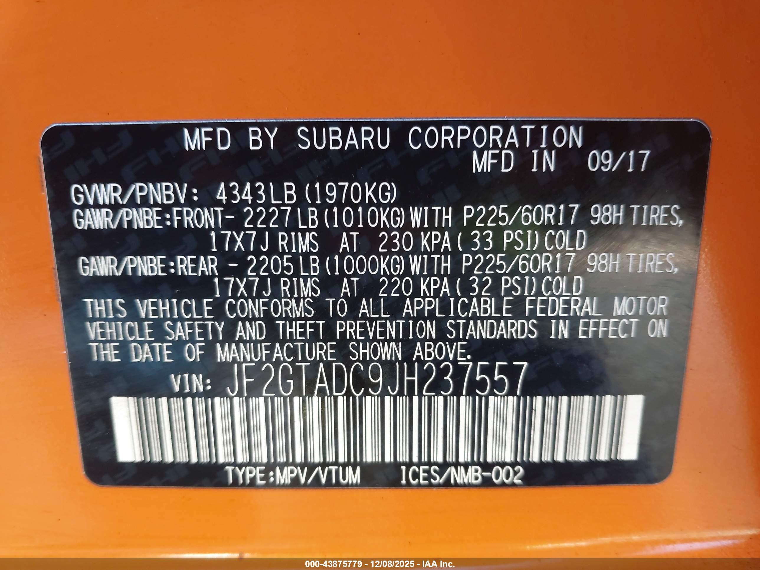 SUBARU CROSSTREK image 9