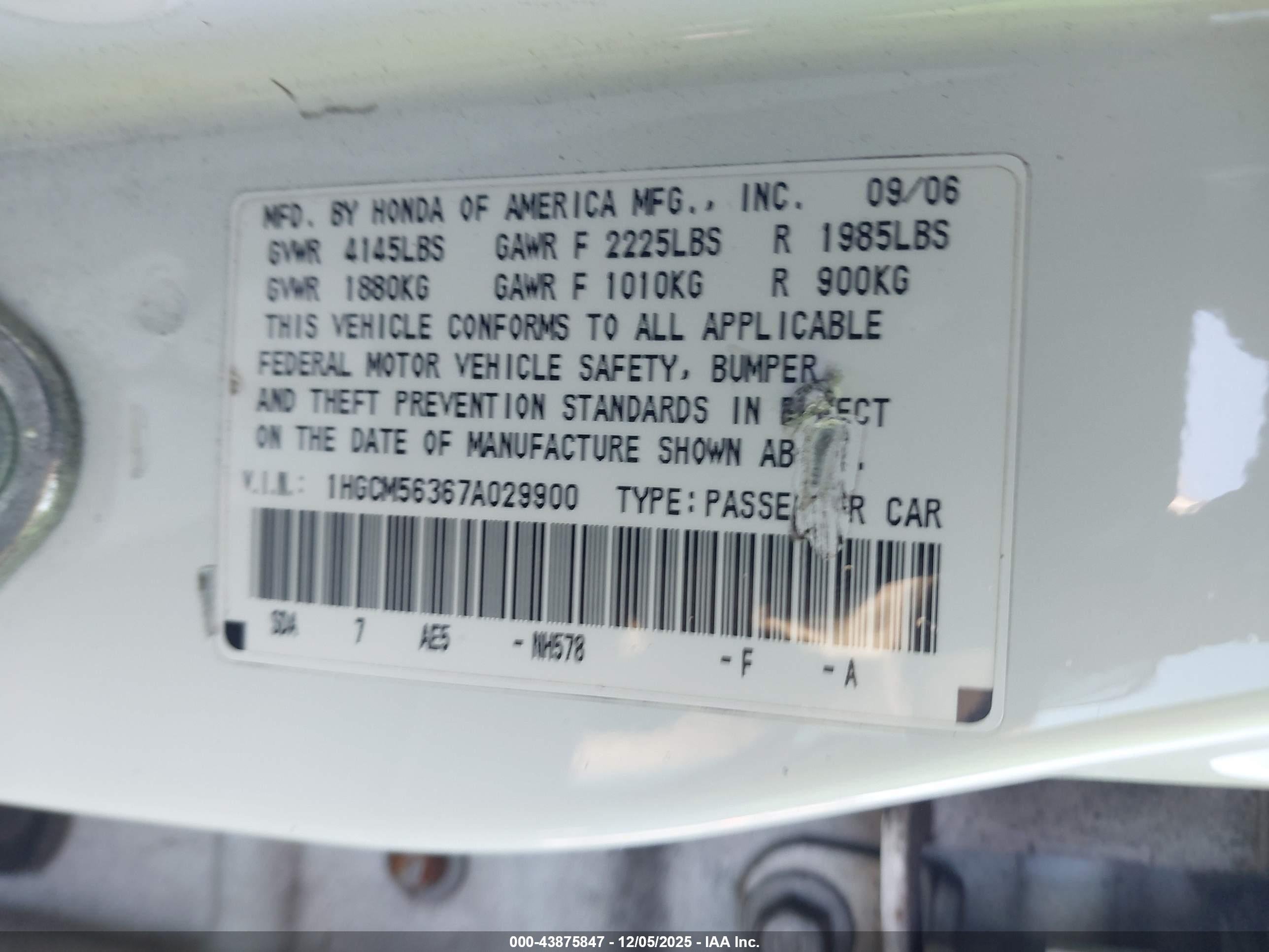 HONDA ACCORD image 9
