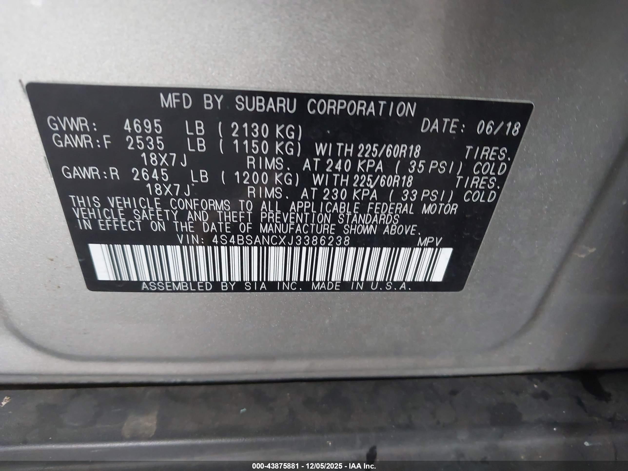 SUBARU OUTBACK image 9