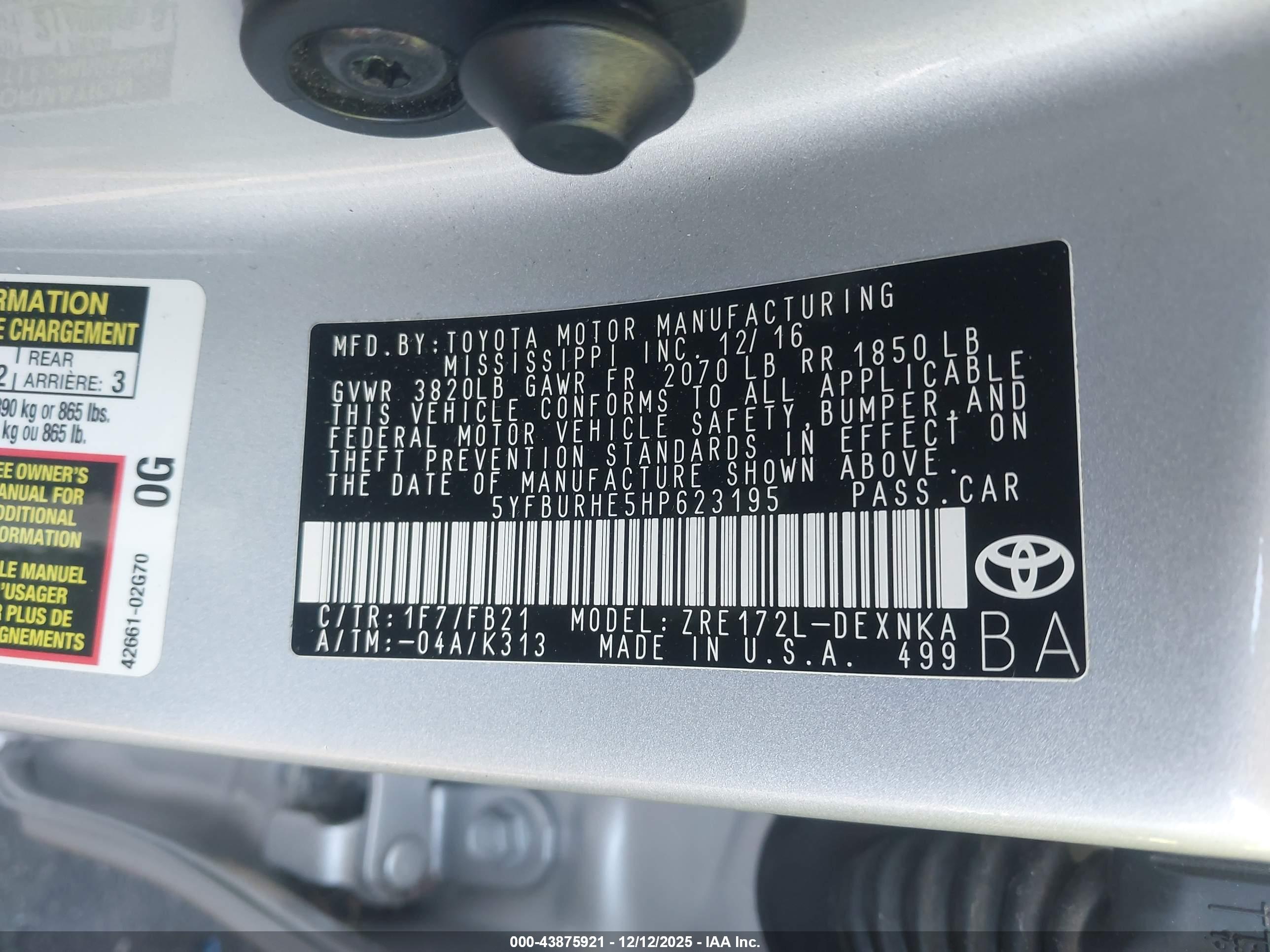 TOYOTA COROLLA image 9