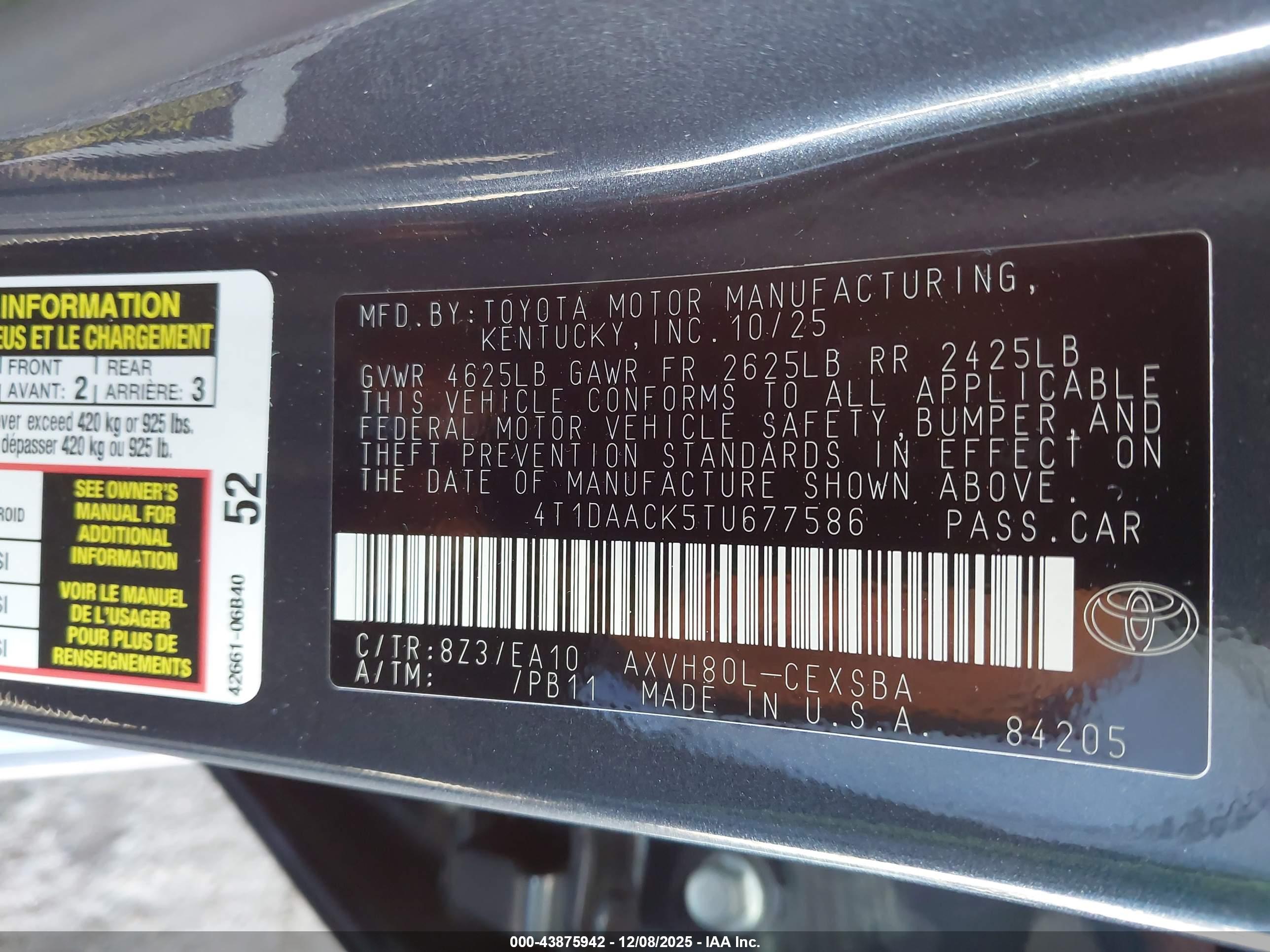 TOYOTA CAMRY image 9