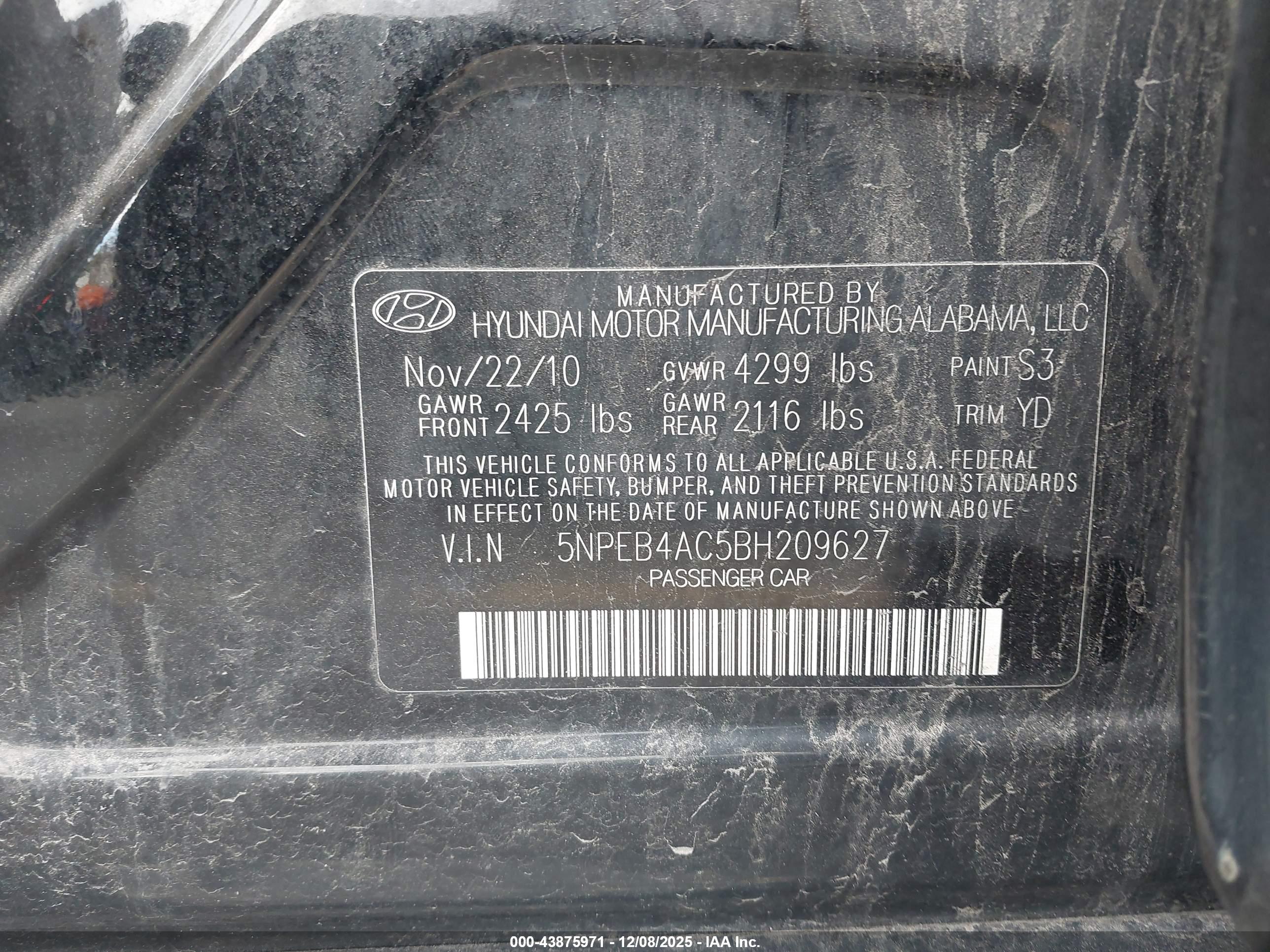 HYUNDAI SONATA image 9
