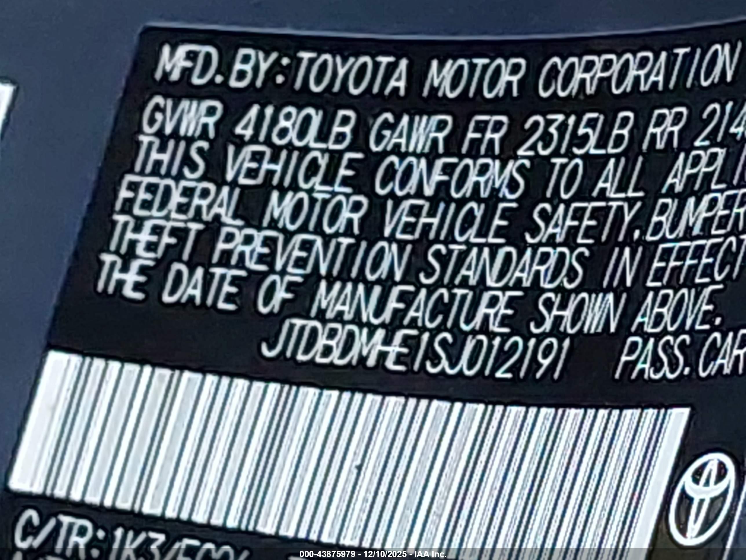 TOYOTA COROLLA image 9