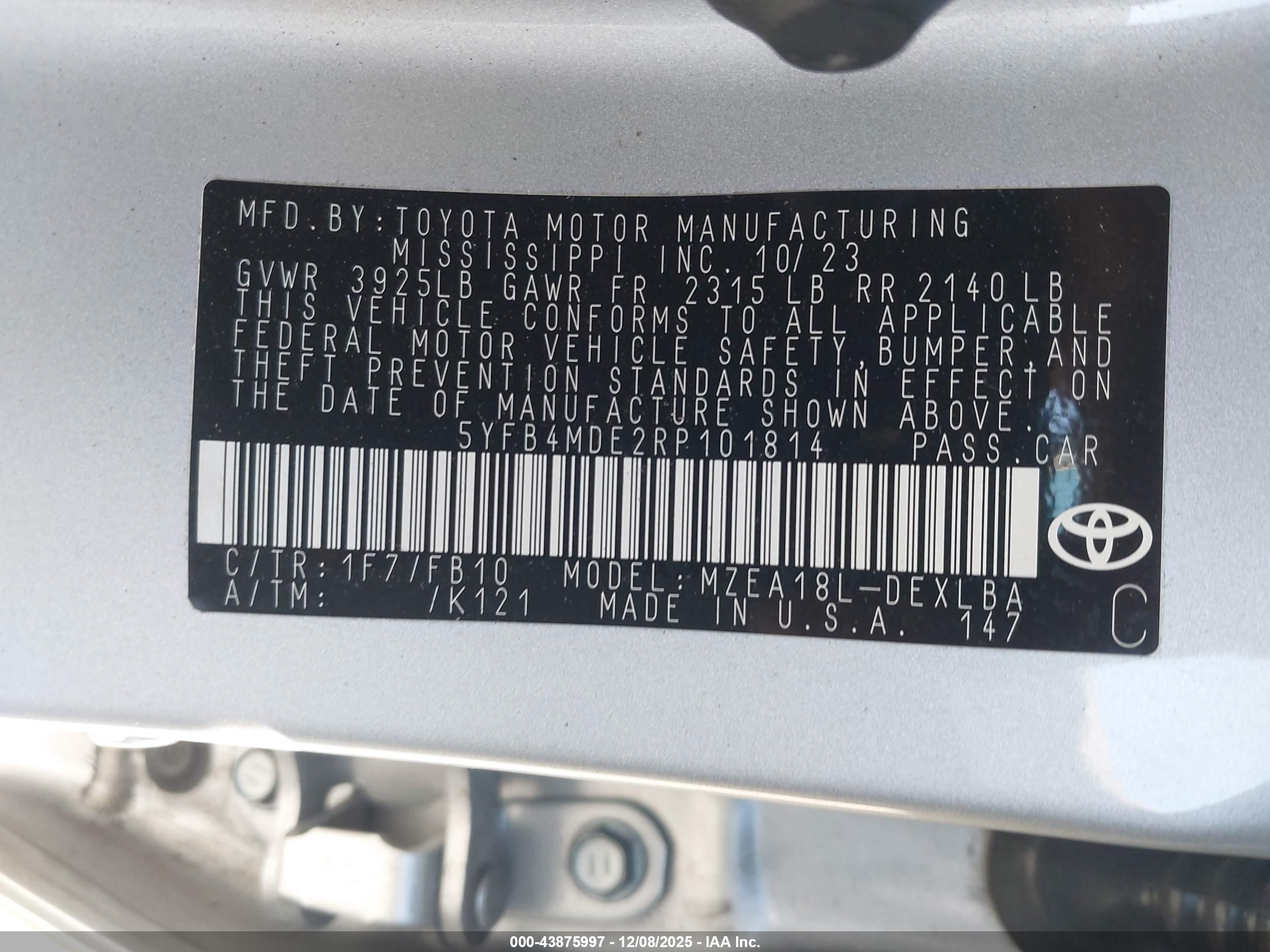 TOYOTA COROLLA image 9