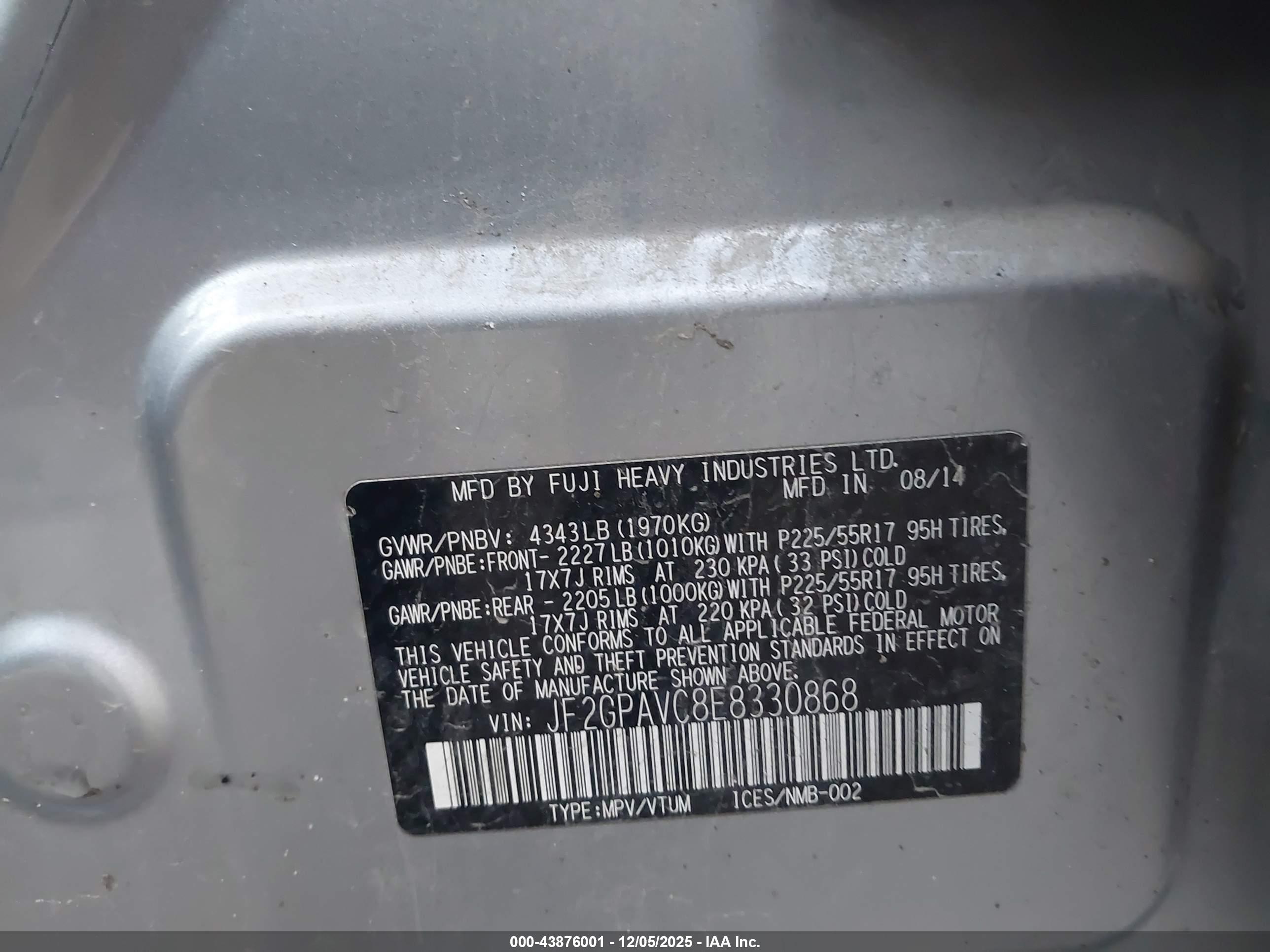 SUBARU XV image 9