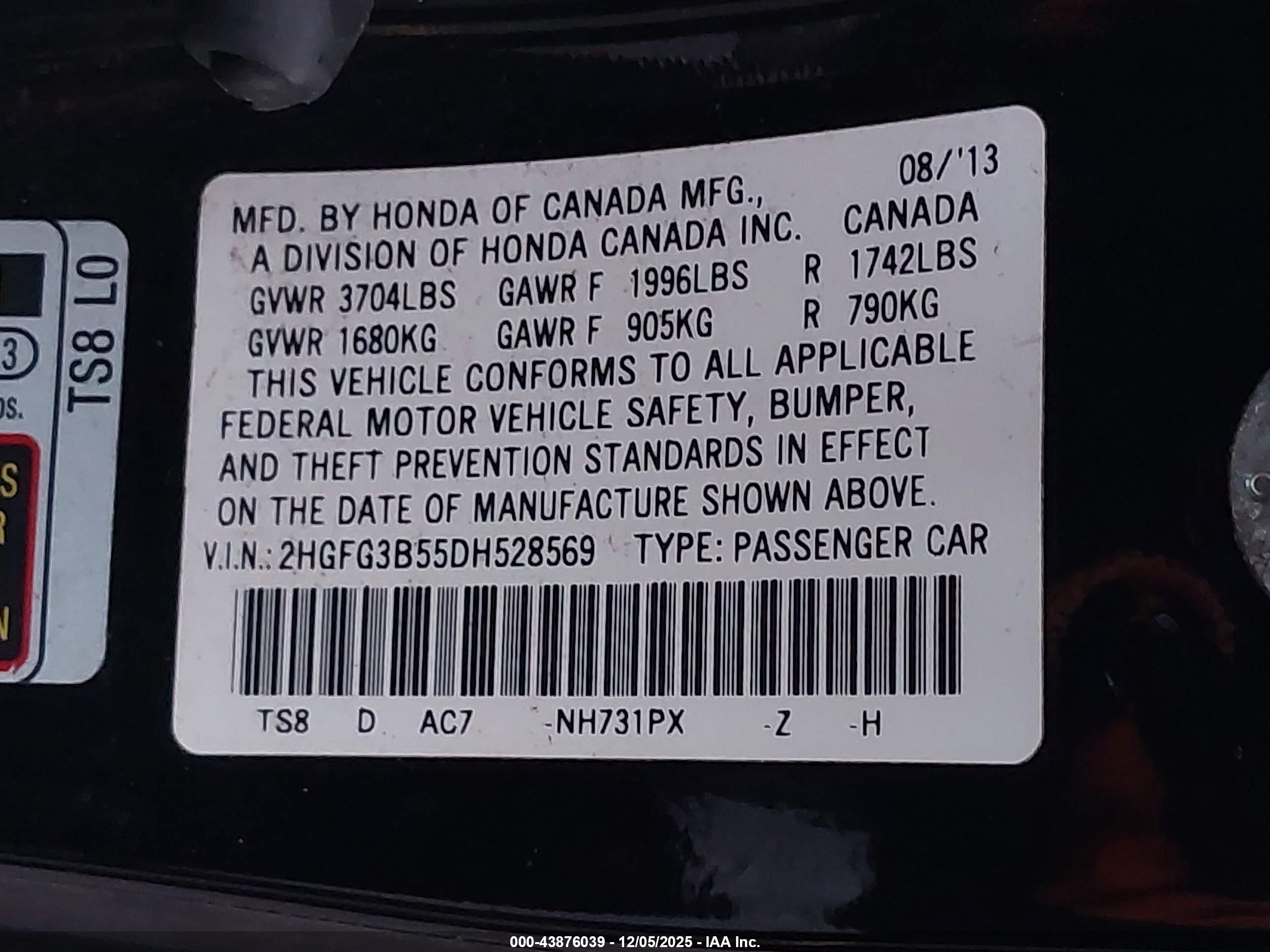 HONDA CIVIC image 9