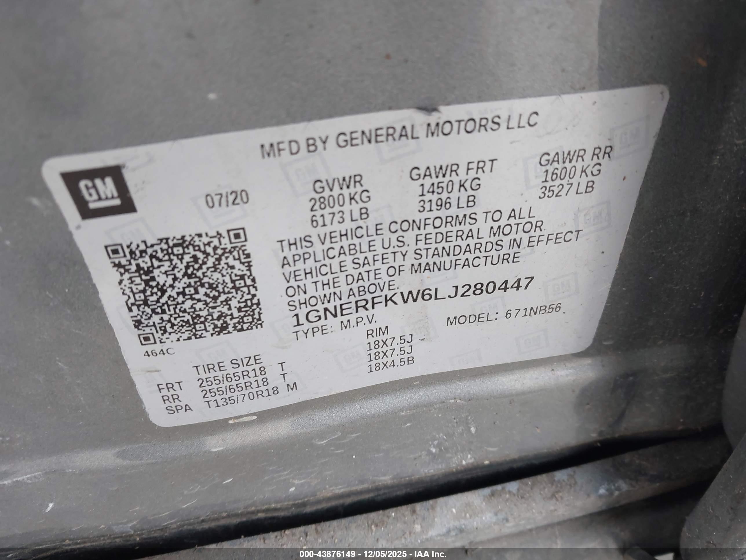 CHEVROLET TRAVERSE image 9