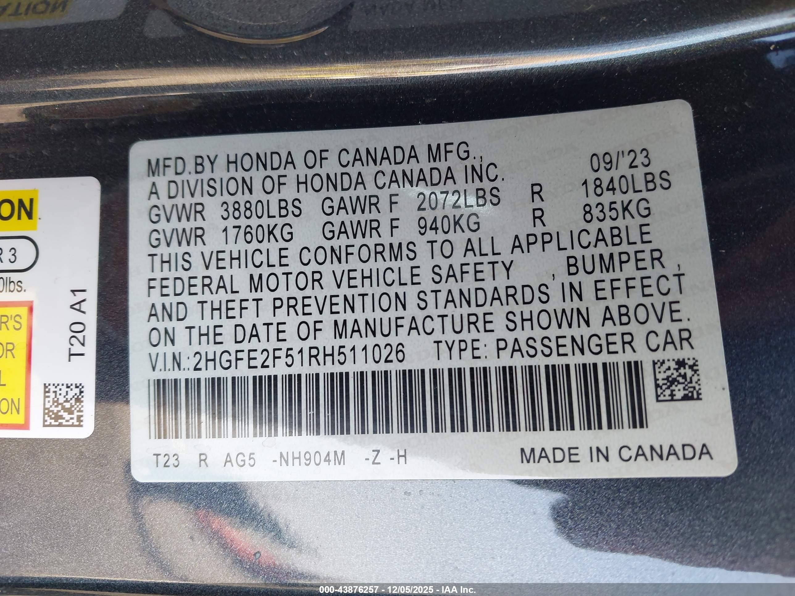 HONDA CIVIC image 9