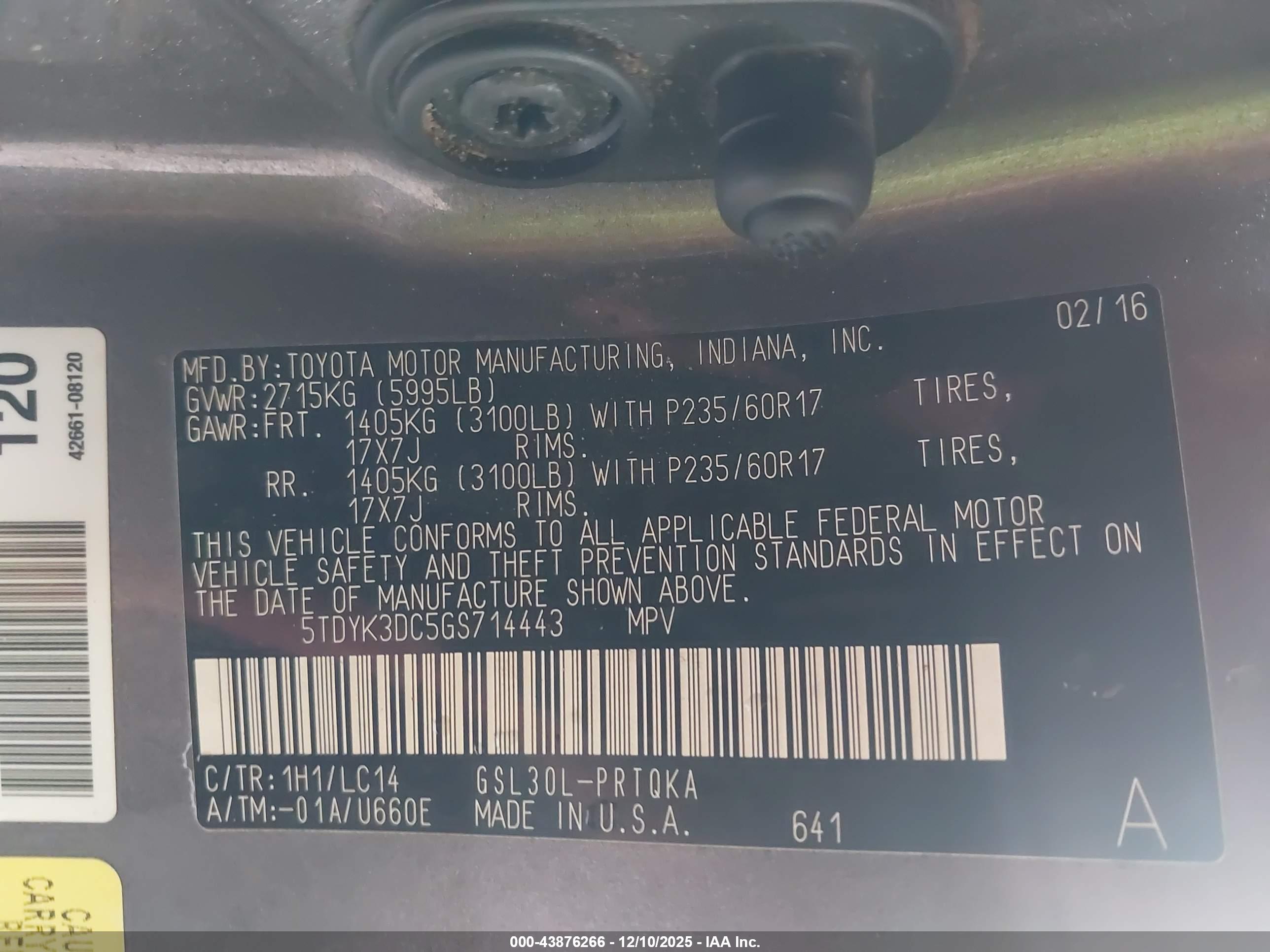 TOYOTA SIENNA image 9