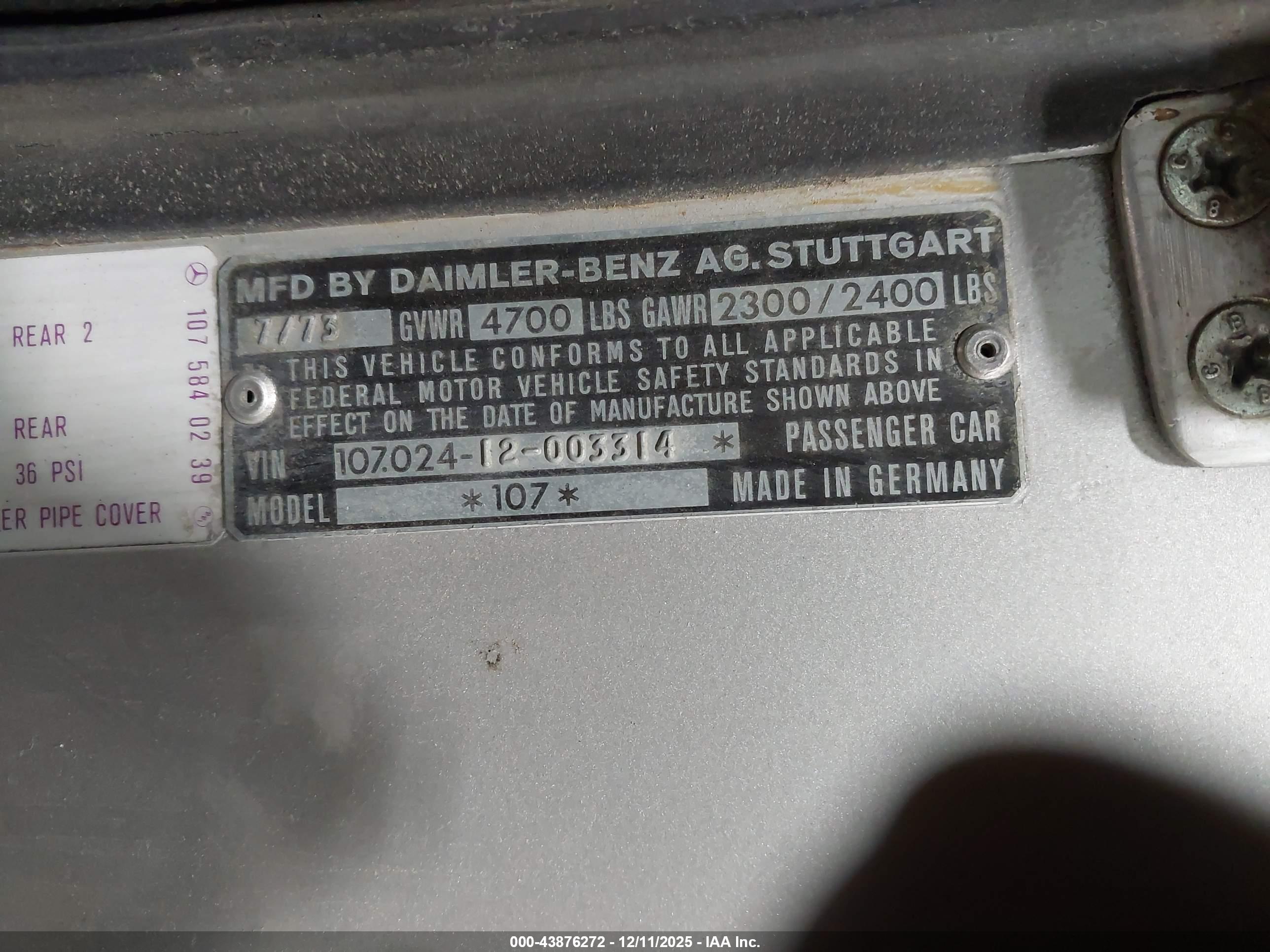 BENZ 450SE image 9