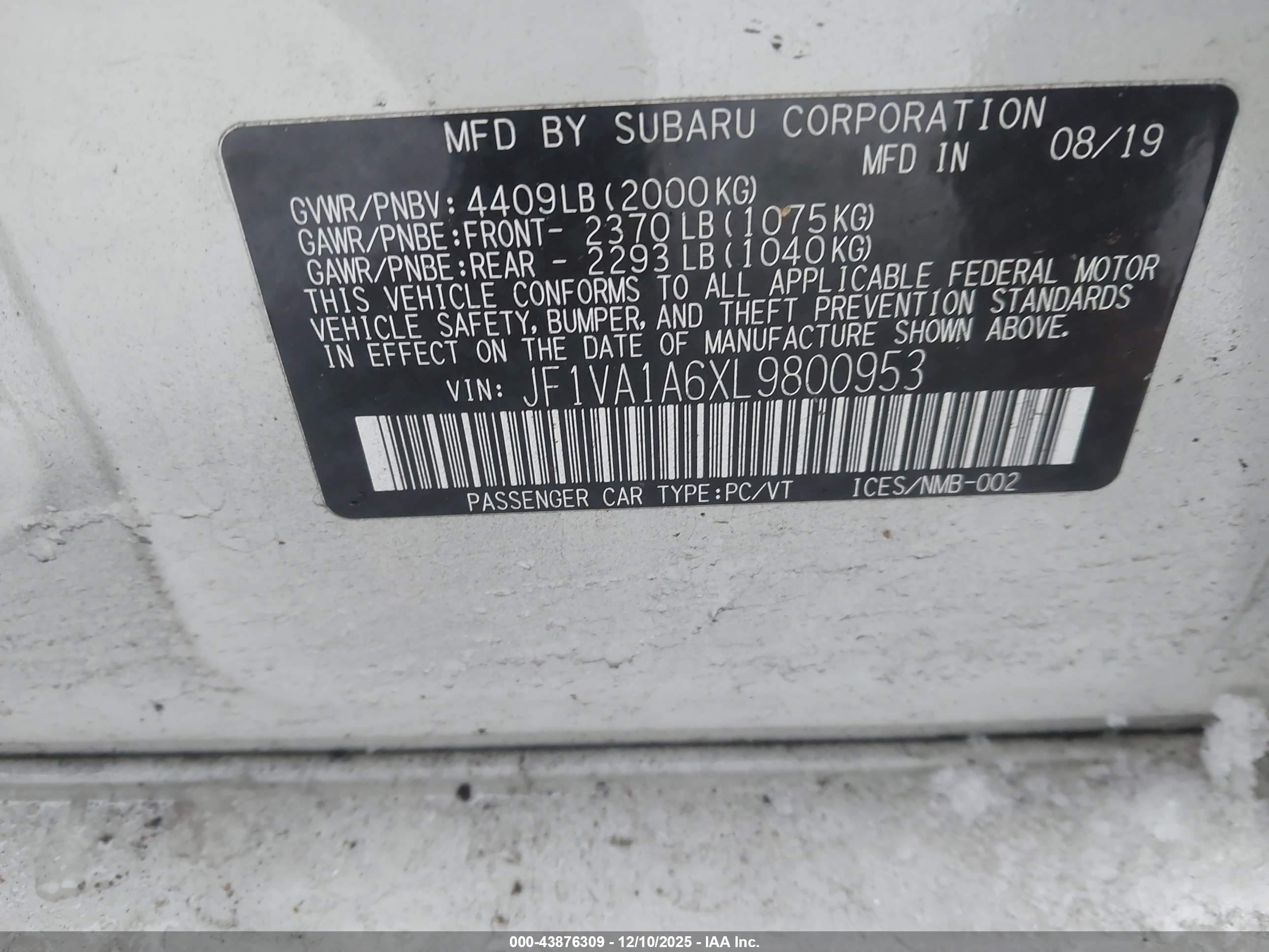 SUBARU WRX image 9