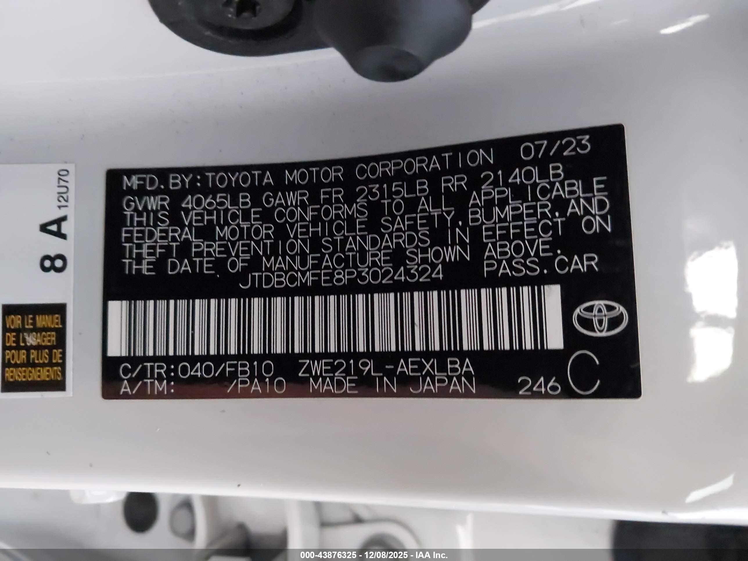 TOYOTA COROLLA image 9