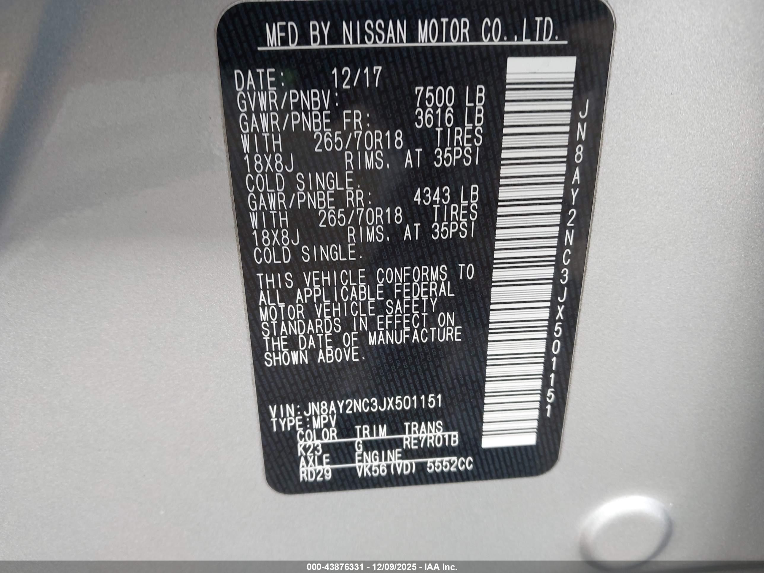 NISSAN ARMADA image 9