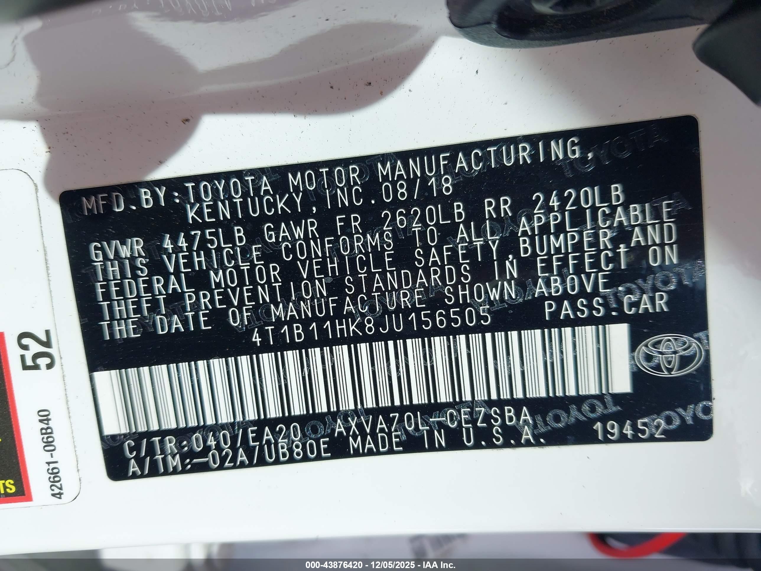TOYOTA CAMRY image 9