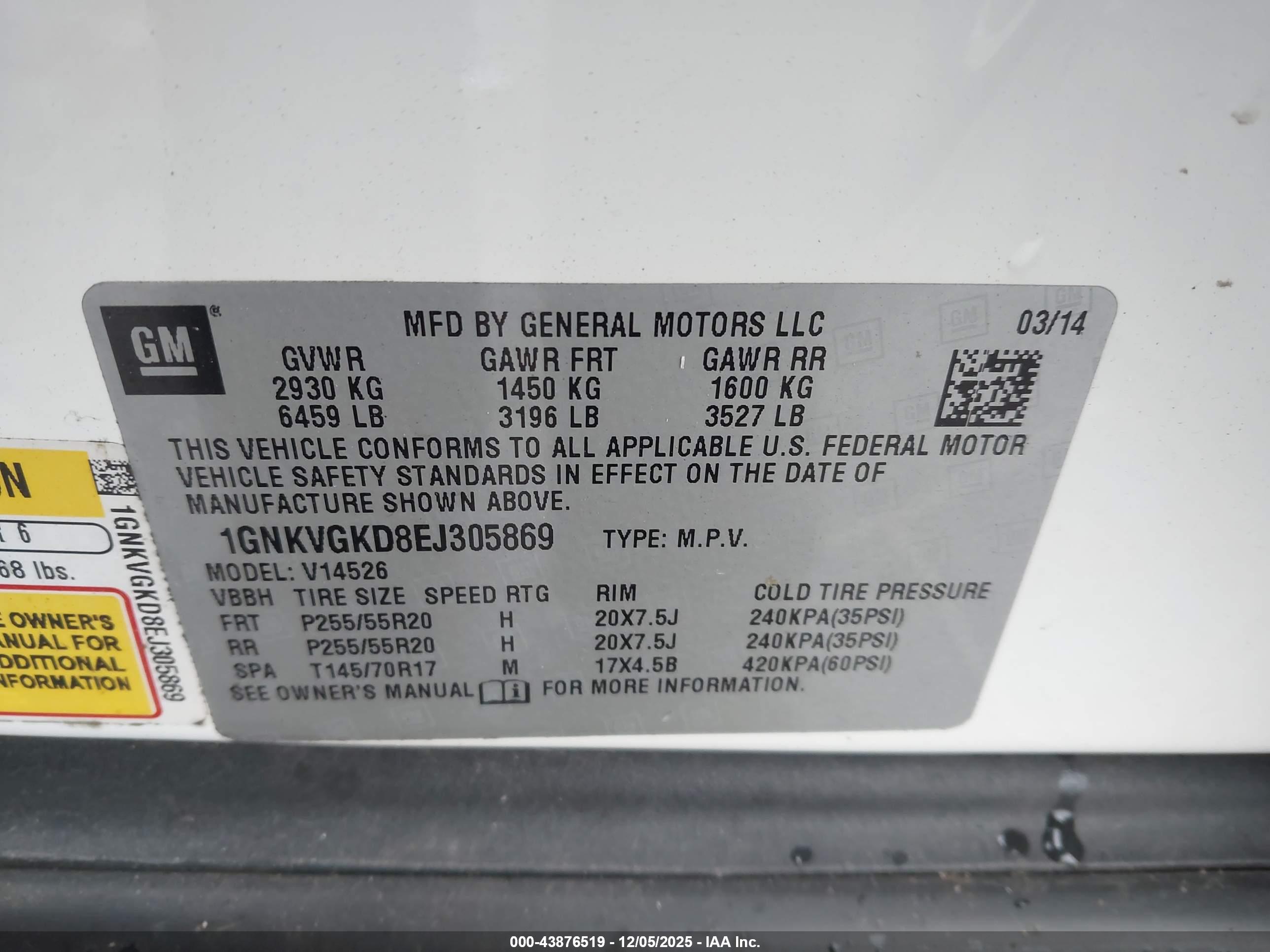 CHEVROLET TRAVERSE image 9